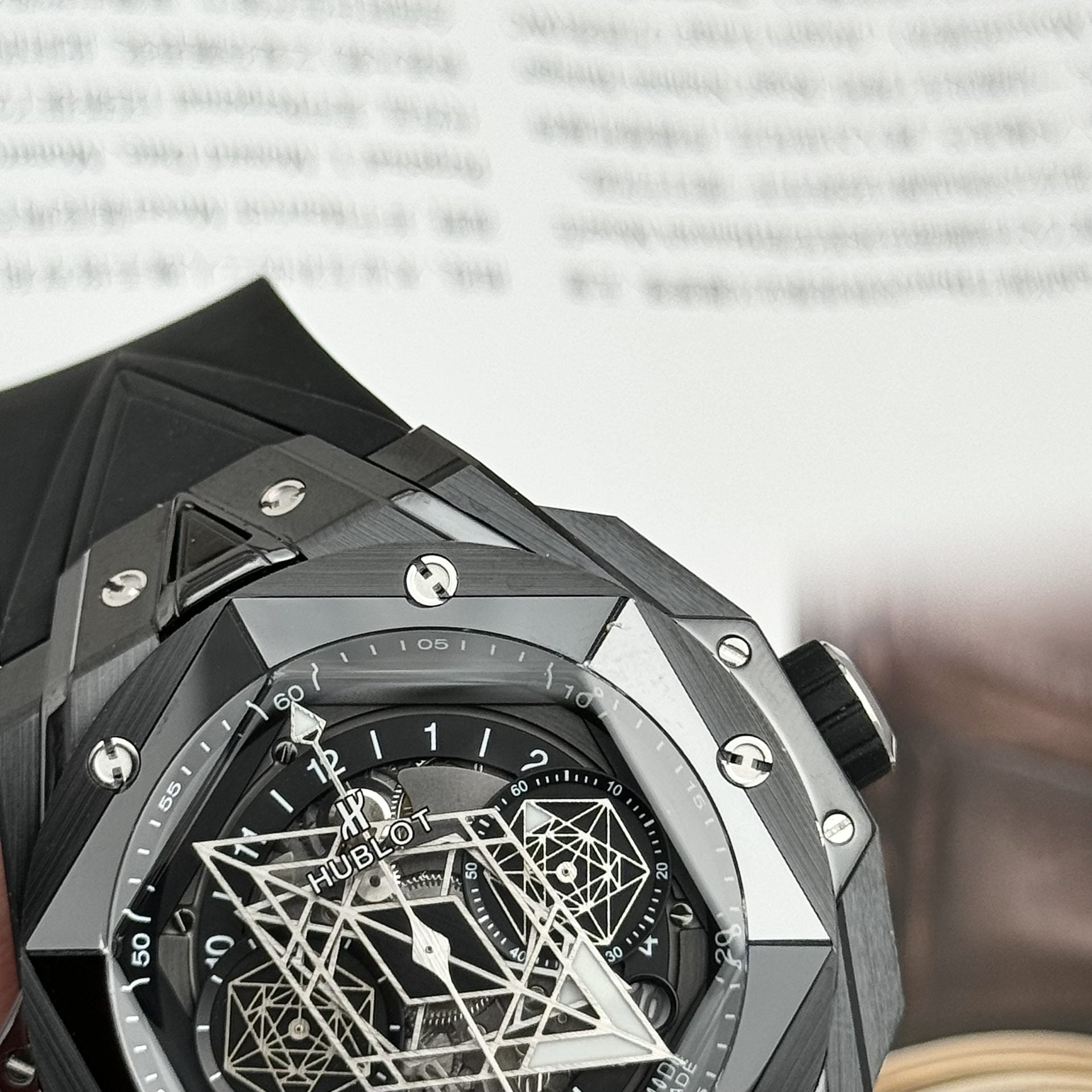 Hublot Watch Big Bang Sang Bleu II Black Ceramic 45mm - Image 5