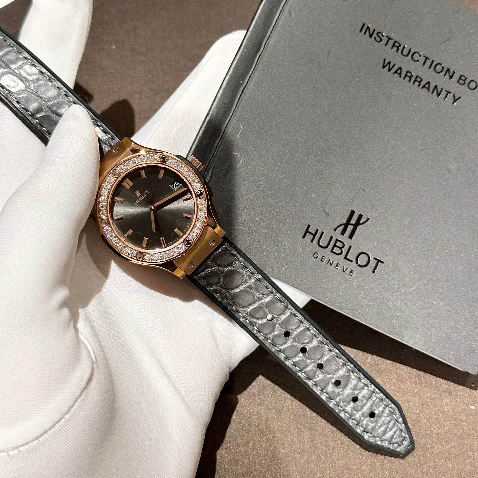 Hublot Women Watch With Moissanite Diamond 33mm