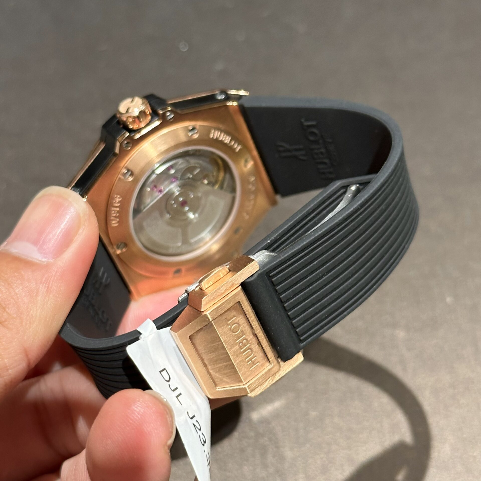 Hublot Watch One Click Gold Wrapped With Full Moissanite 39mm - Image 6