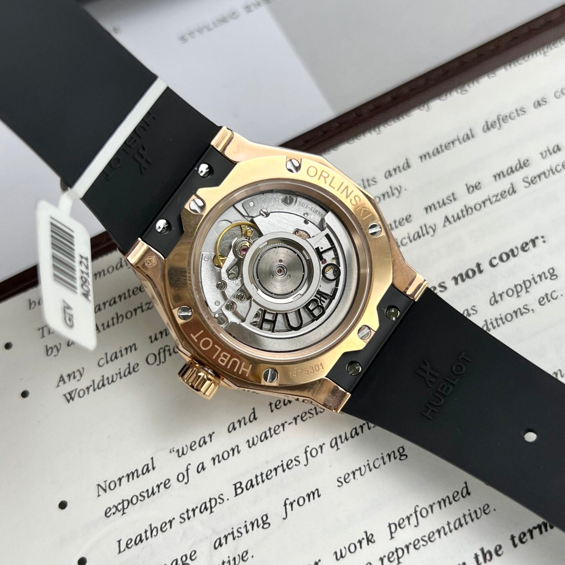 Hublot Orlinski King Gold Black Dial Moissanite Diamonds 40mm - Image 6