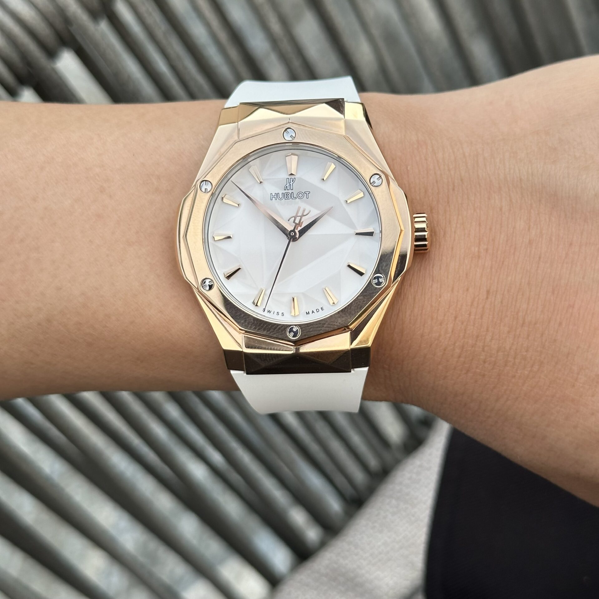 Hublot Watch Orlinski King Gold White Dial 40mm - Image 7