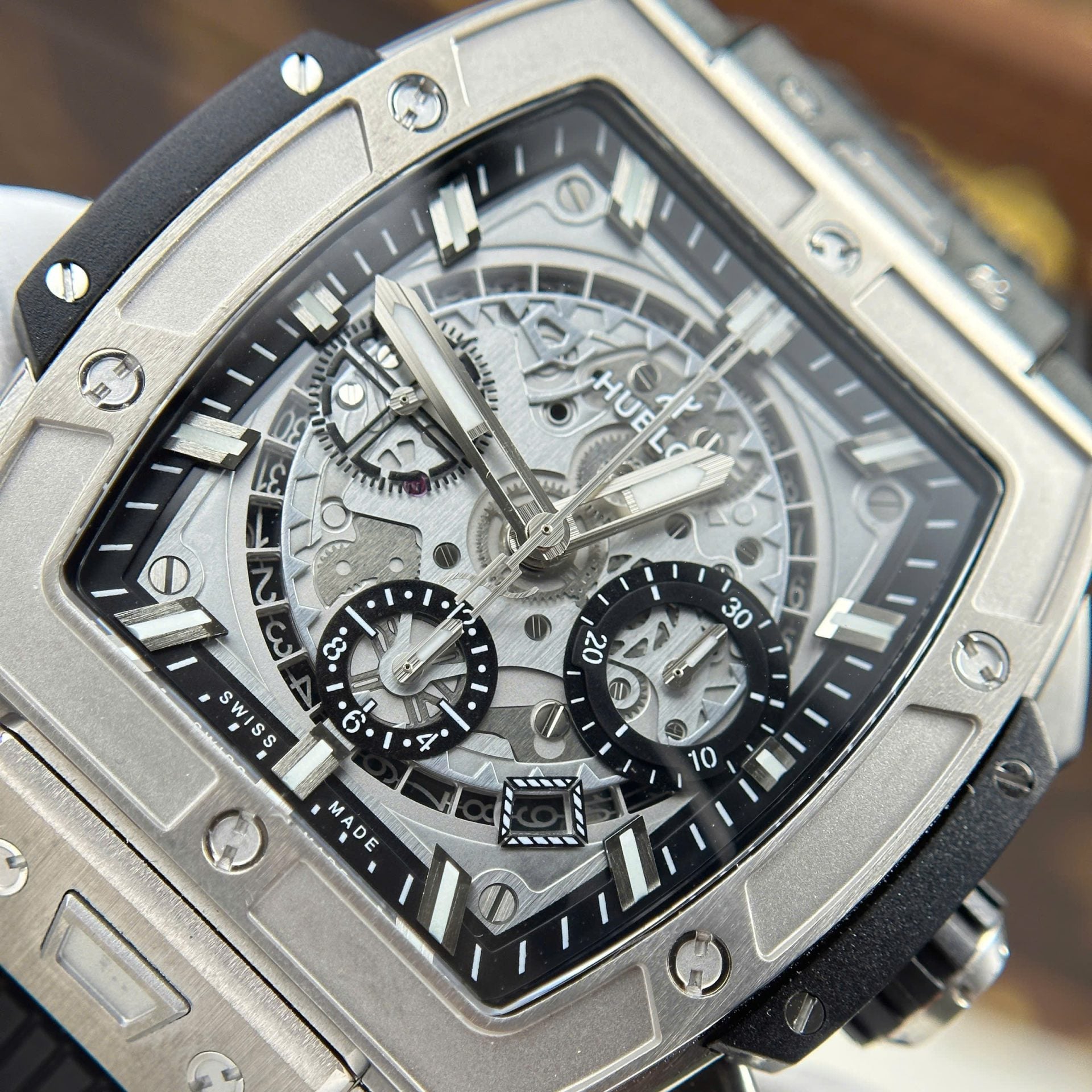 Hublot Spirit Of Big Bang Titanium Watch Rubber Strap 42mm - Image 5