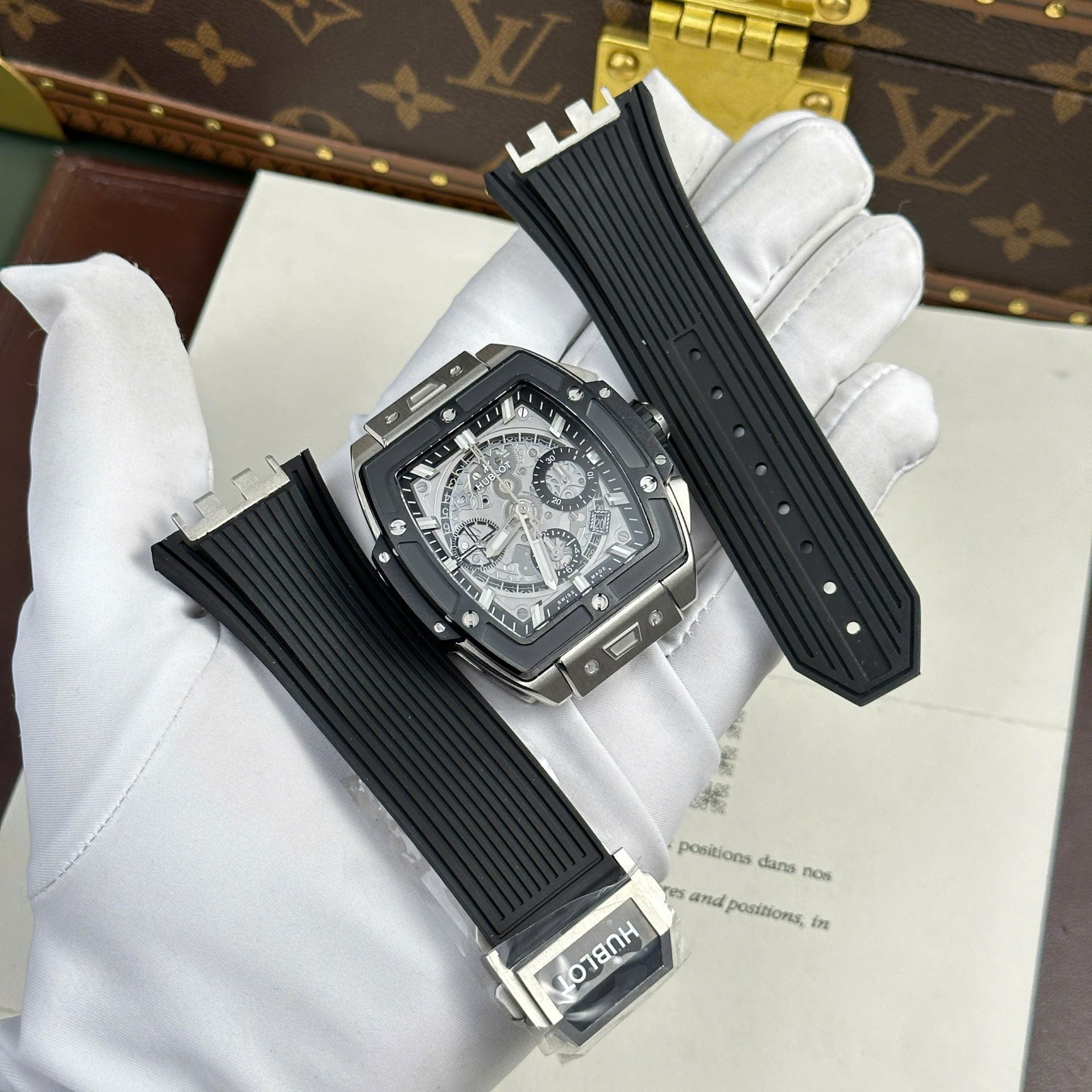 Hublot Spirit Of Big Bang Titanium Watch Rubber Strap 42mm