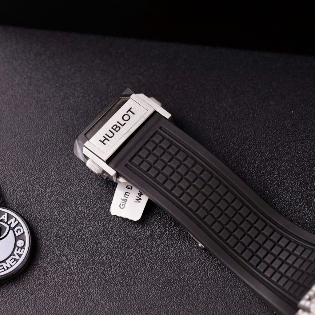 Đồng Hồ Hublot Square Bang Unico Titanium Chế Tác Full Kim Cương Moissanite Xưởng BBF 42mm (2)