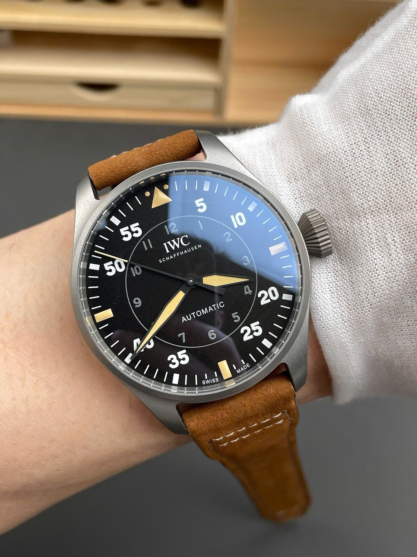 IWC Schaffhausen Watch Big Pilot’s Spitfire IW329701 Men’s 43mm - Image 9