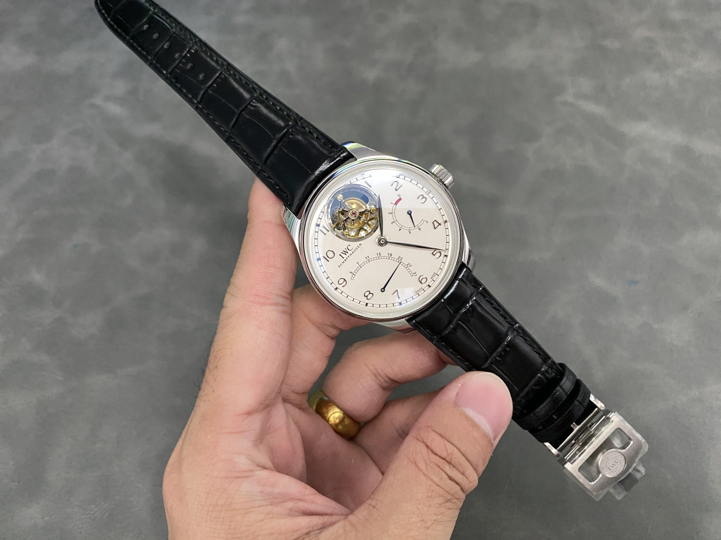 IWC Schaffhausen Portugieser Tourbillon Mystère Rétrograde IW504601 Watch 44.2mm