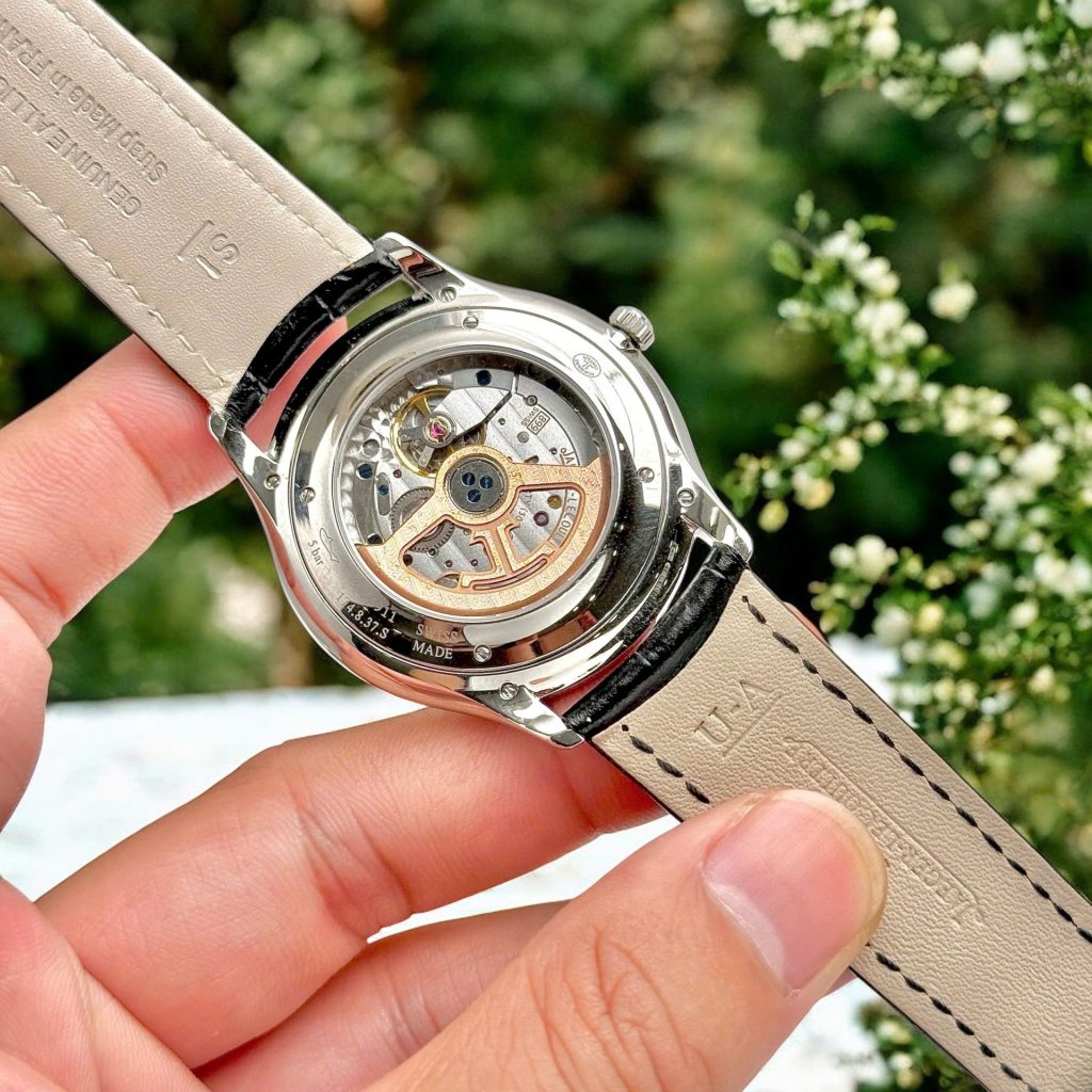Đồng Hồ Jaeger LeCoultre Fake 11 Master Ultra thin 1288420 Mặt Bạc Dây Da 40mm (2)