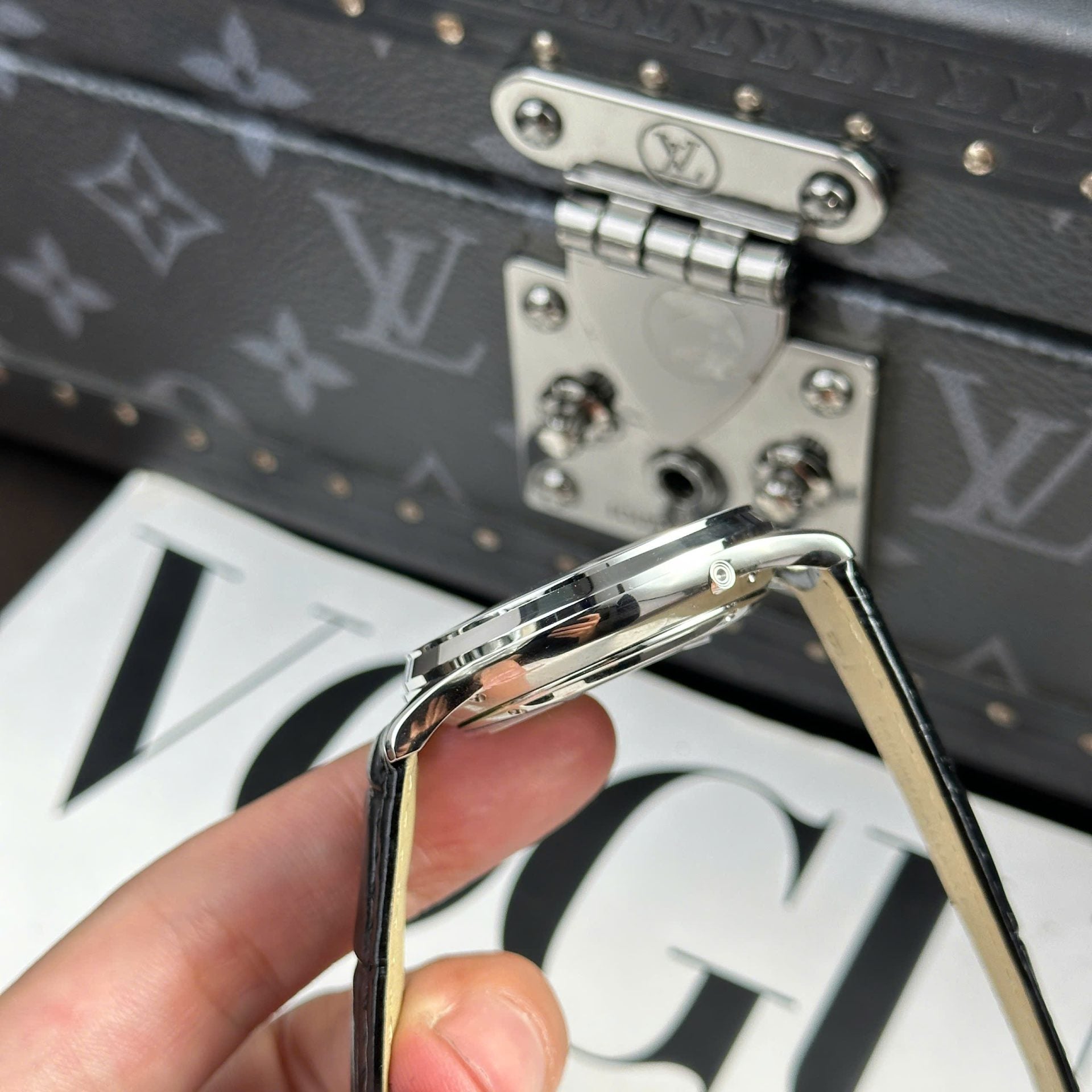 Jaeger LeCoultre Watch Master Ultrathin Perpetual Calendar Matte Grey Dial 39mm - Image 7