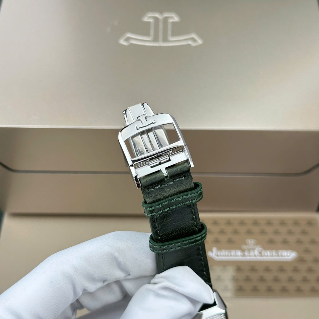 Đồng Hồ Jaeger LeCoultre Replica 11 Master Reverso Tribute Small Seconds 2 Mặt Xanh Lá Cây Và Trắng 28 (2)