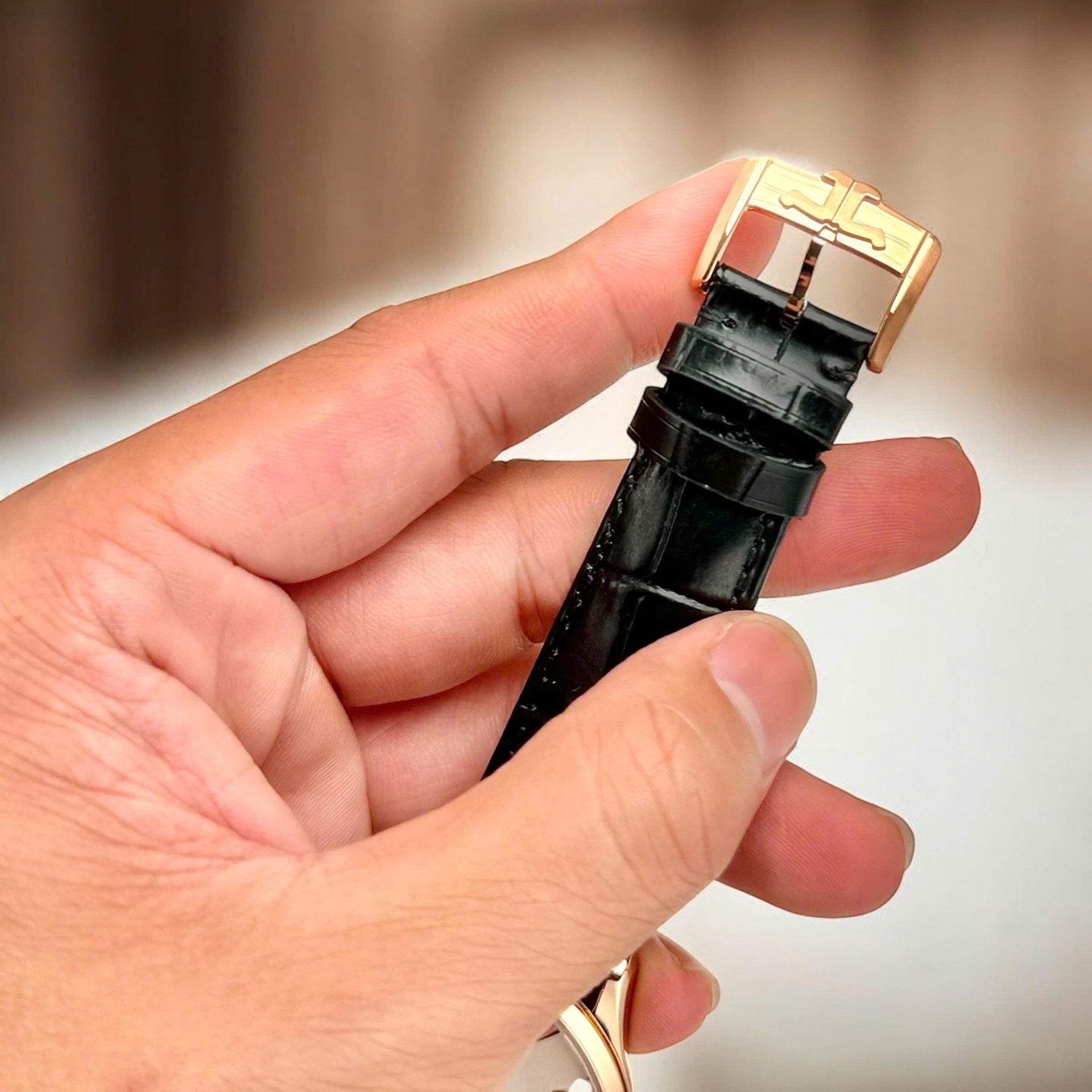 Jaeger LeCoultre Watch Ultra thin Date Q1232510 Rose Gold Leather Strap 40mm - Image 8