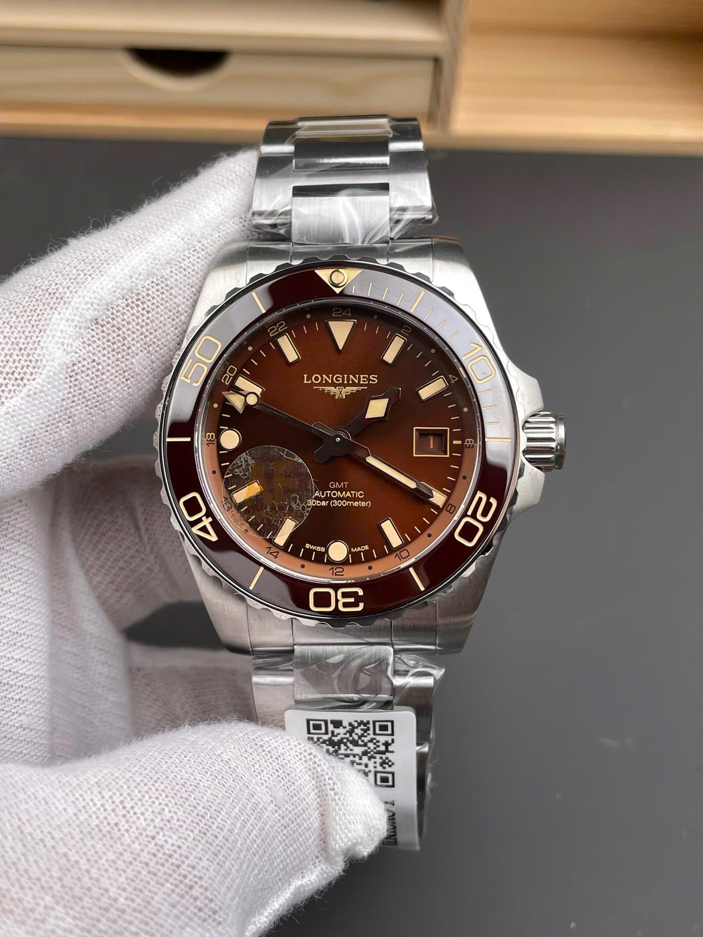 Longines HydroConquest Watch Brown Dial 41mm