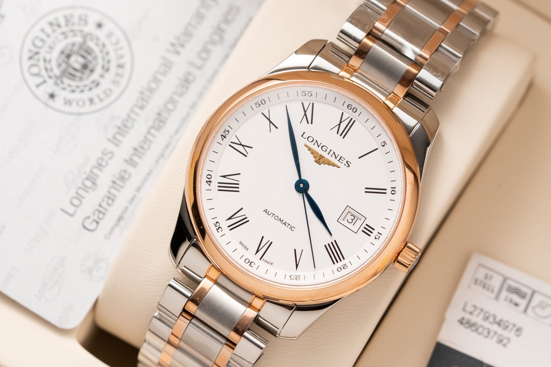 Longines L2.628.5.11.7 Watch Demi Rose Gold 38.5mm - Image 3