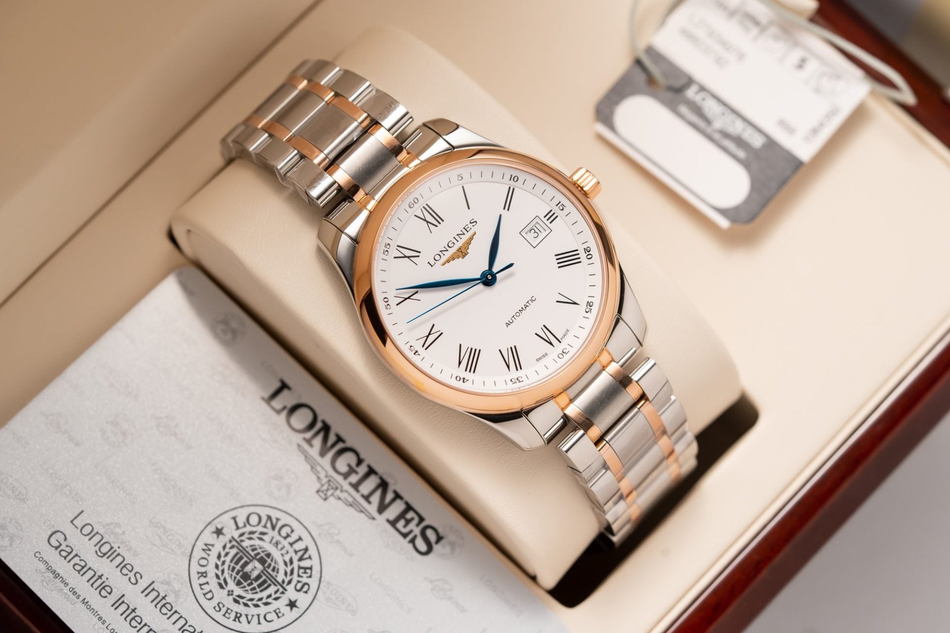 Longines L2.628.5.11.7 Watch Demi Rose Gold 38.5mm