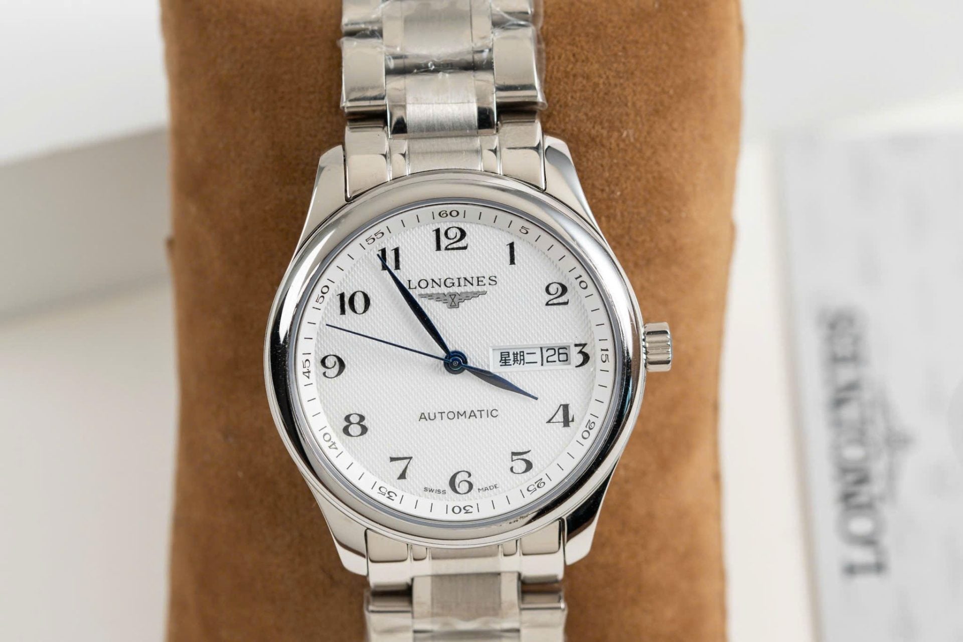 Longines Watch White Dial Metal Wire 38.5mm - Image 2