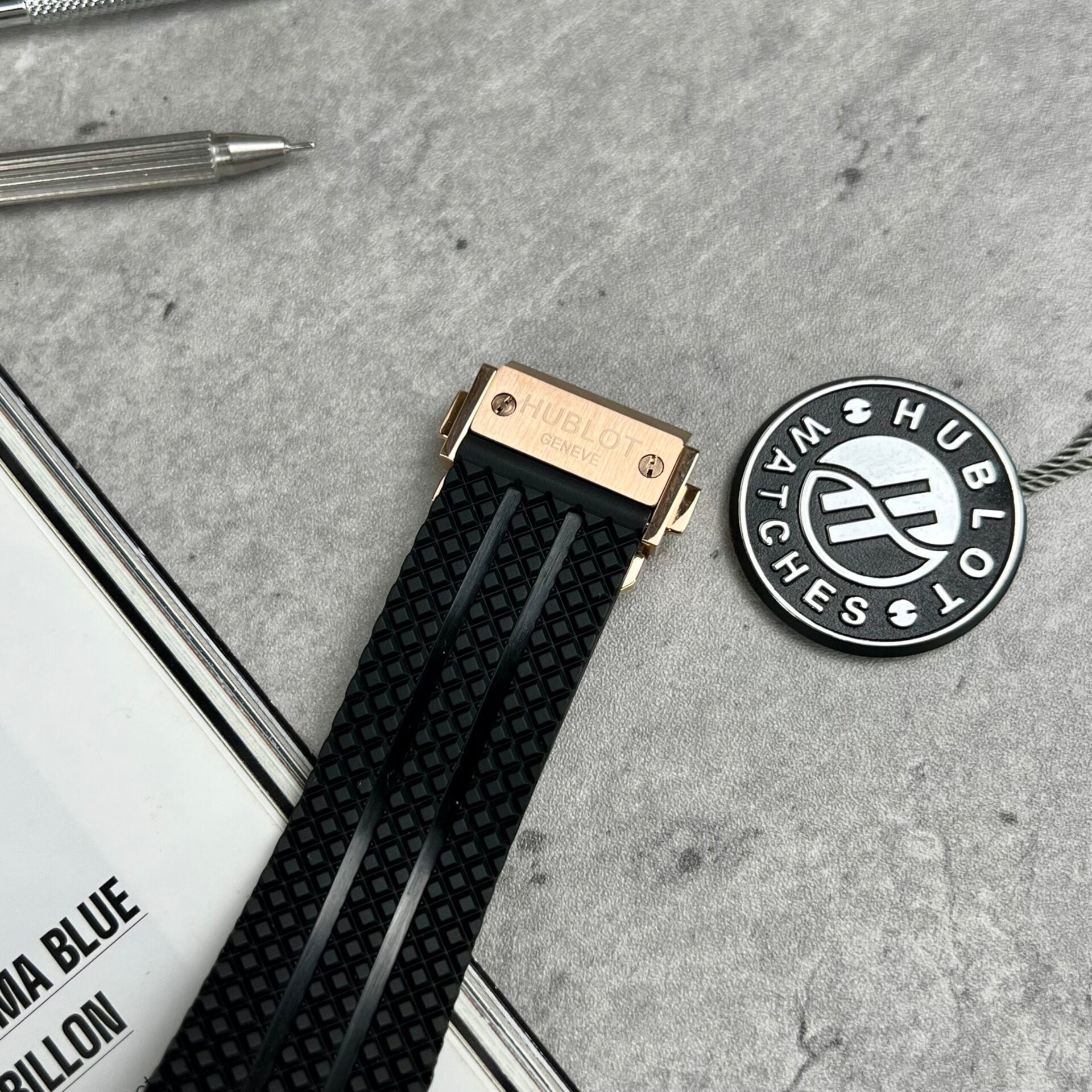 Hublot Watch Big Bang King Gold Black Dial Rubber Strap 44mm - Image 6