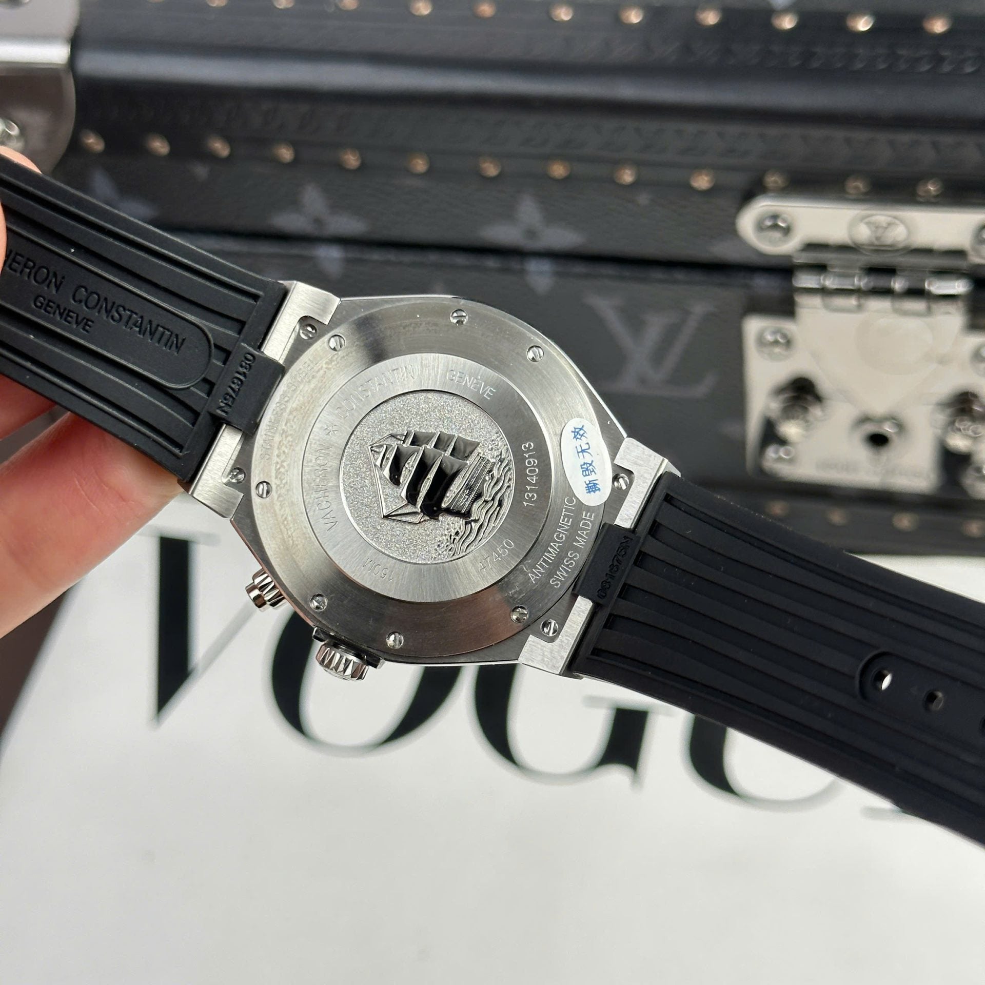 Vacheron Constantin Watch Overseas Dual Time 47450 Gray 42mm - Image 10