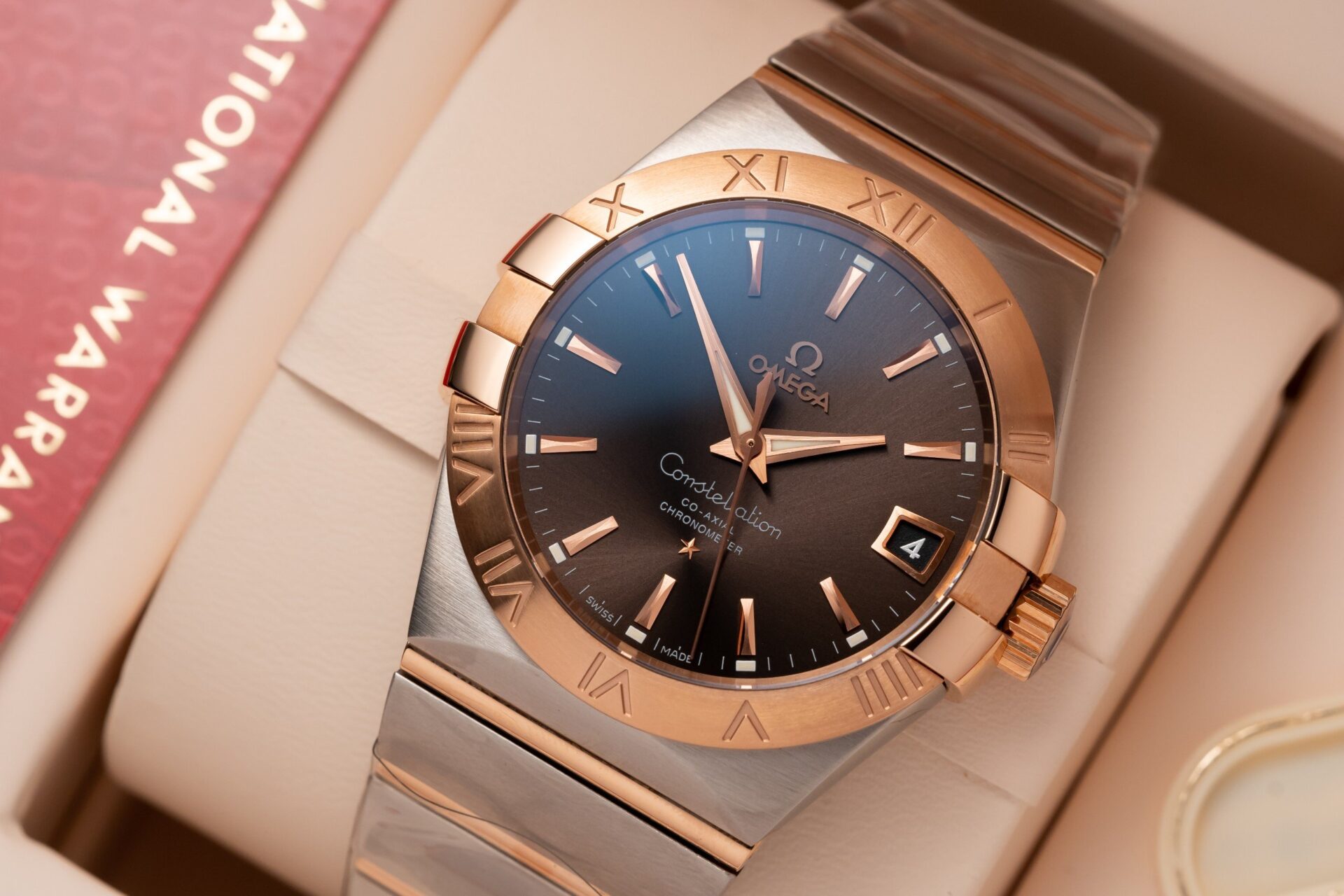 Omega Constellation Brown Dial Watch 38mm - Image 3