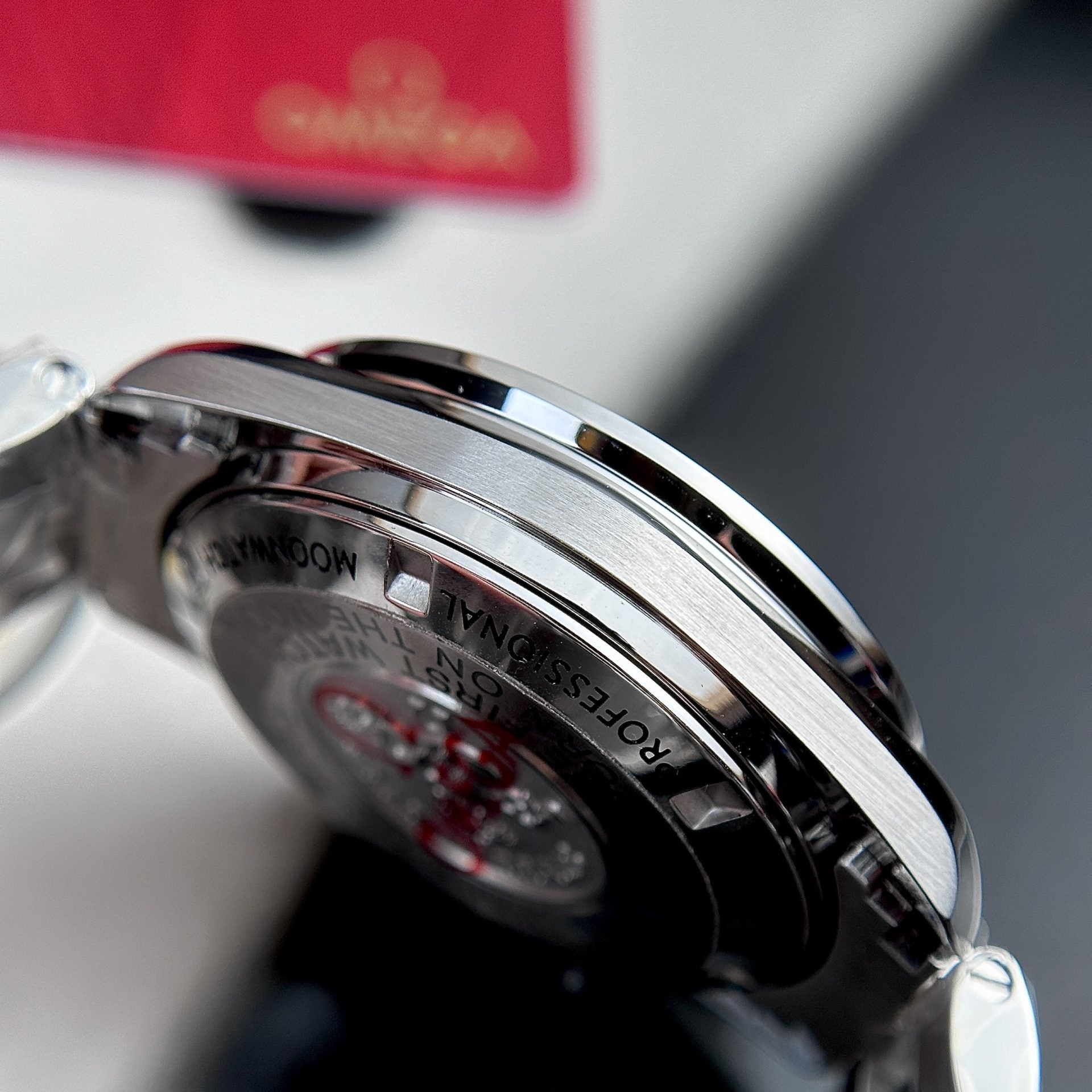 Omega Watch Speedmaster Moonwatch Black Dial Metal Wire 42mm - Image 4