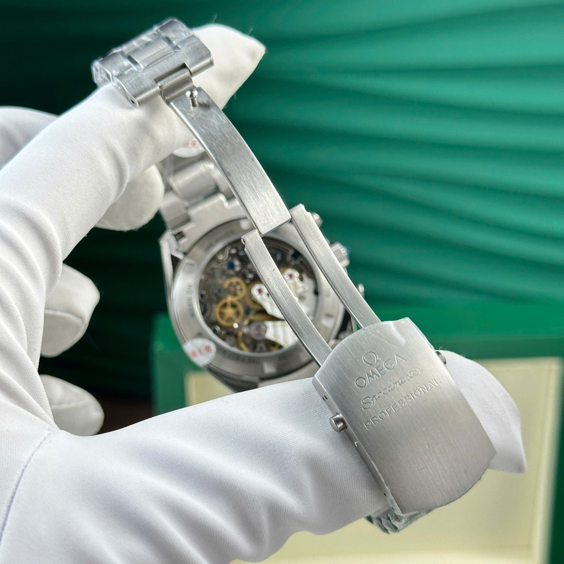 Omega Speedmaster Moonwatch Chronograph Watch Silver Dial Ceramic Bezel 42mm - Image 9