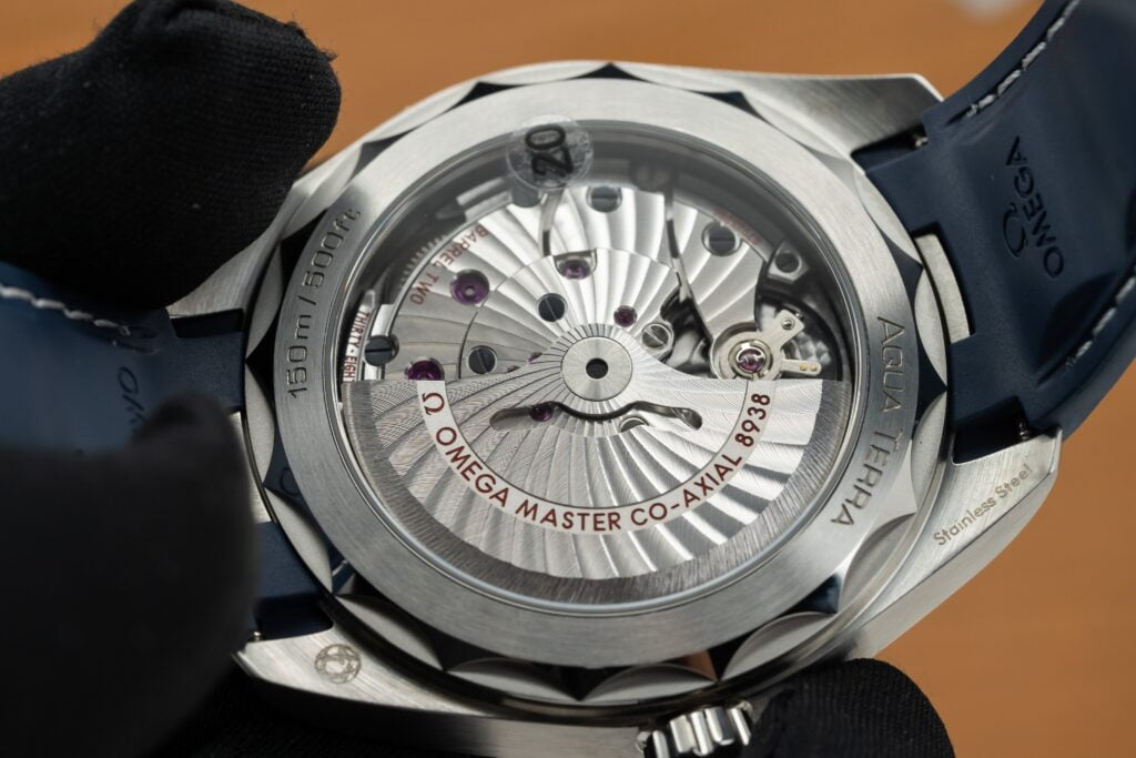 Omega Watch Seamaster Aqua Terra Blue Dial Rubber Strap 43mm - Image 9