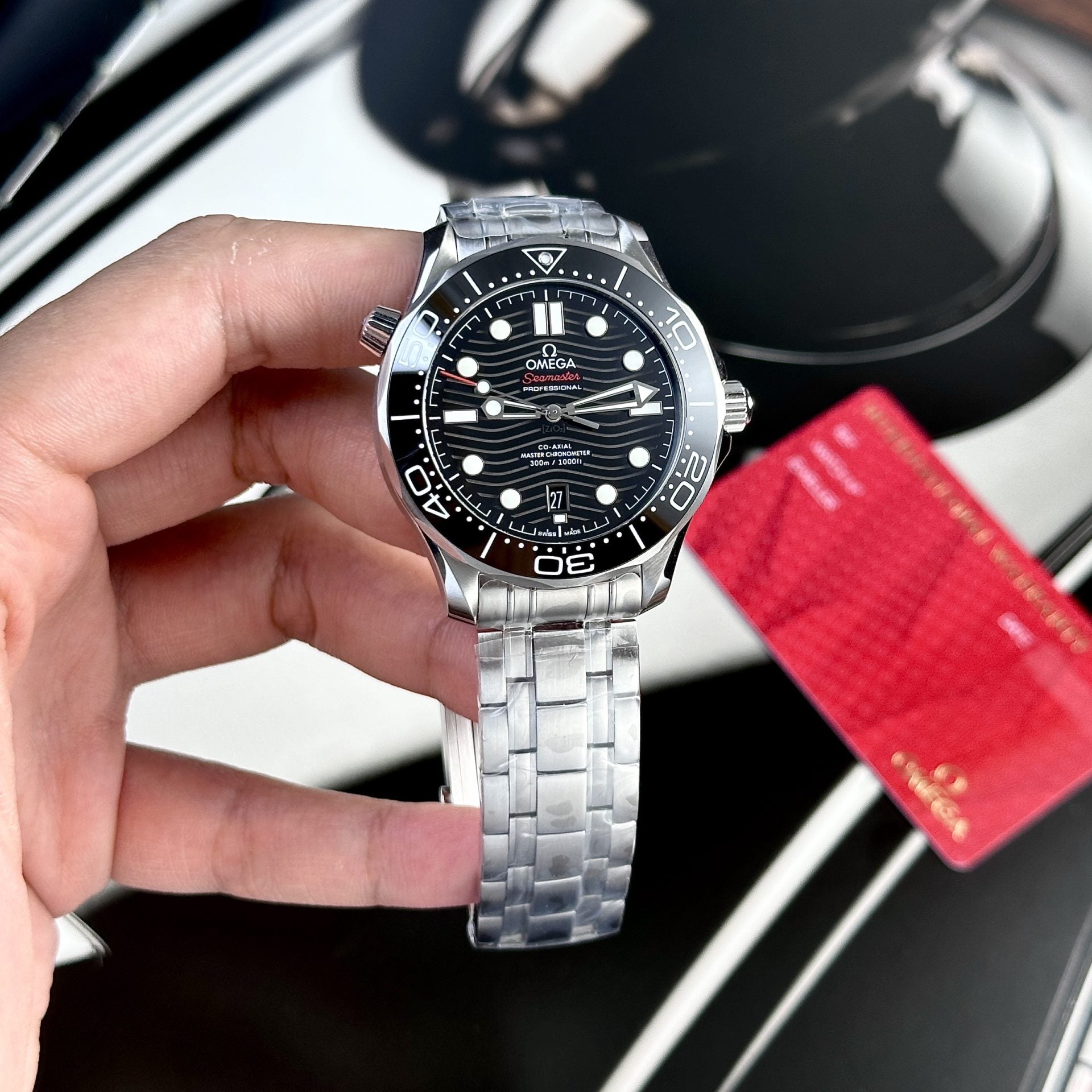 Omega Seamaster Diver 300m Co-Axial Watch Black Dial 42mm - Image 3