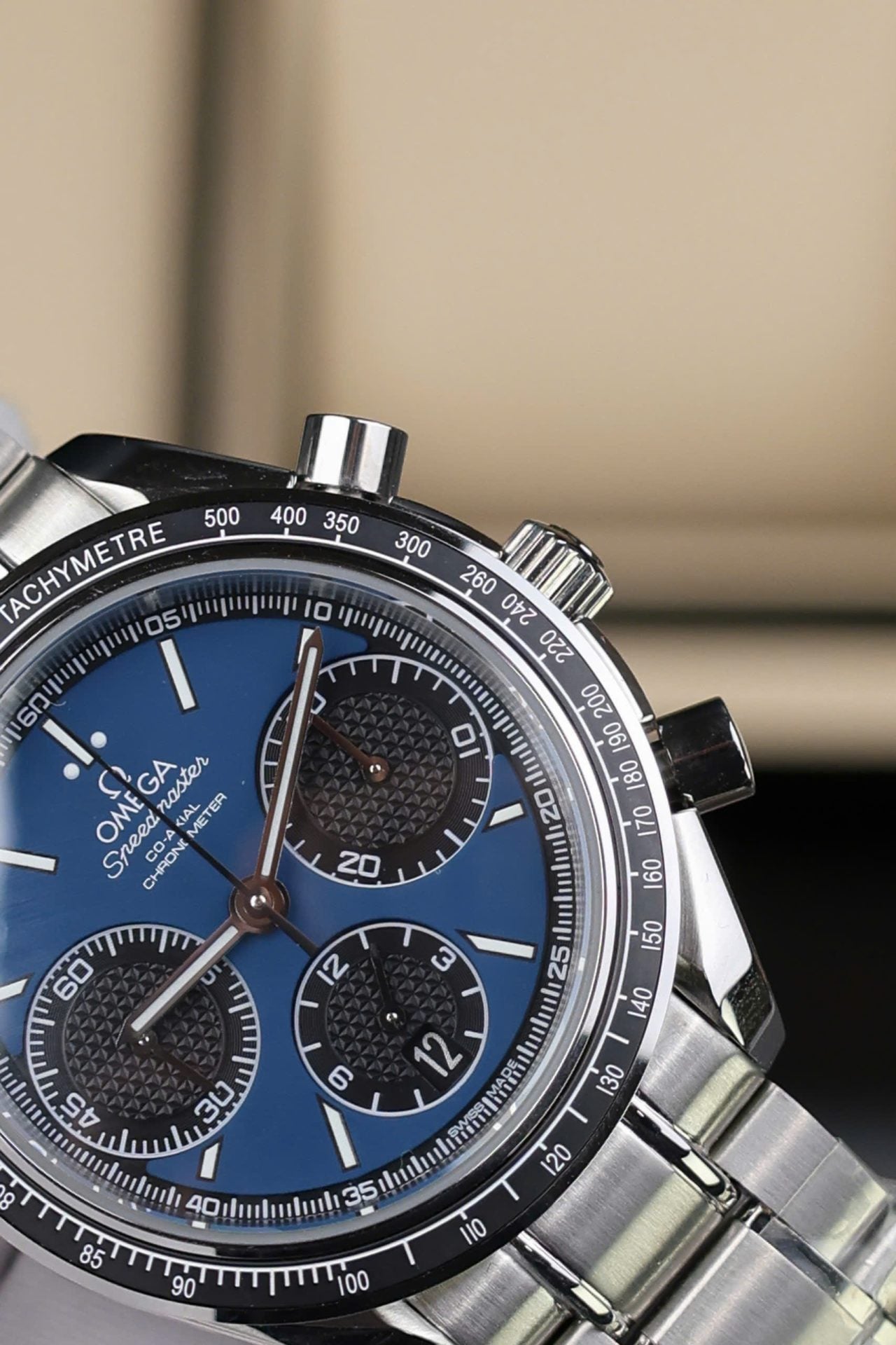 Omega Speedmaster Watch Racing Chronograph Dial Blue 40mm - Image 6
