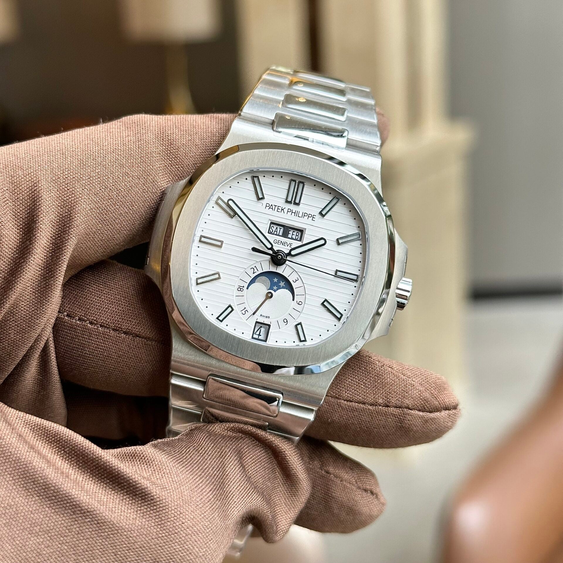 Patek Philippe 5726 White Dial Watch 40.5mm - Image 2