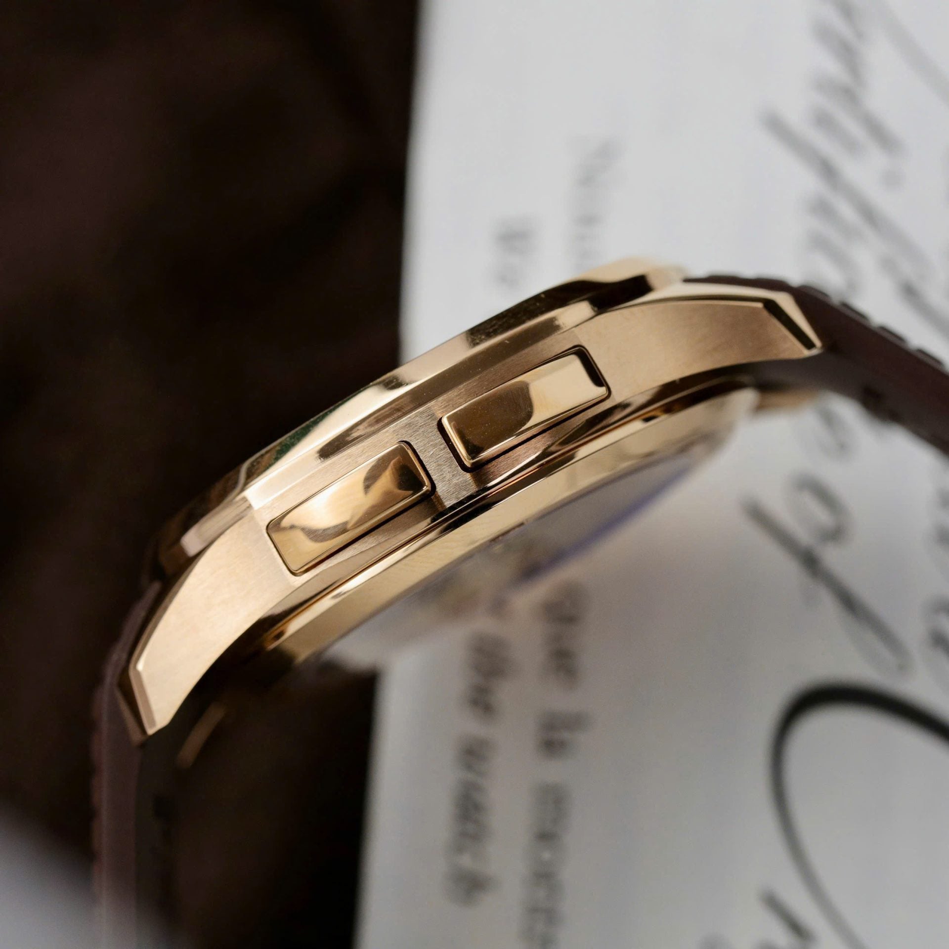 Patek Philippe Aquanaut 5164R Watch Brown Dial Rubber Strap 40.8mm - Image 8