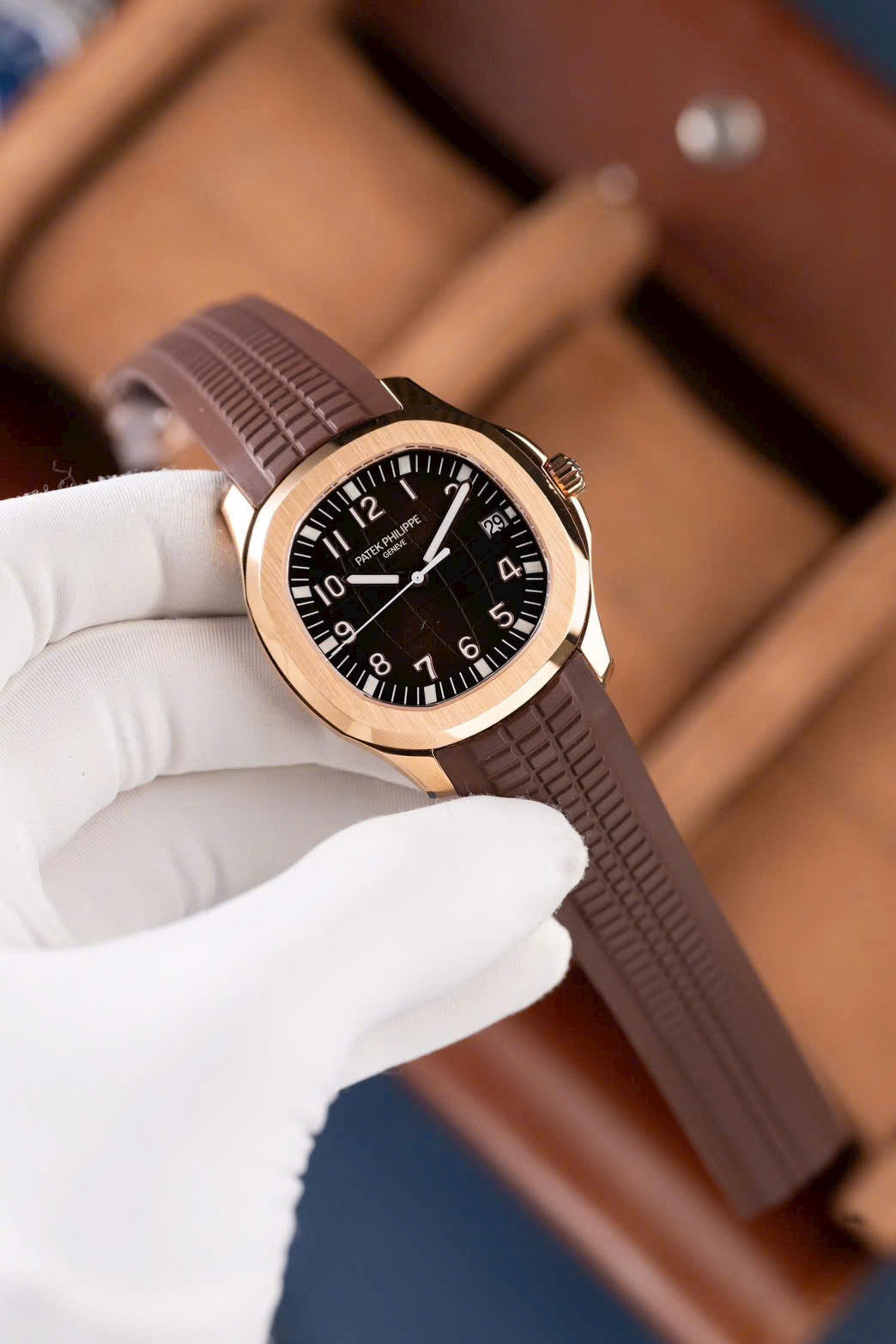 Patek Philippe Aquanaut 5167 Dial Brown Watch Rubber Strap 40mm