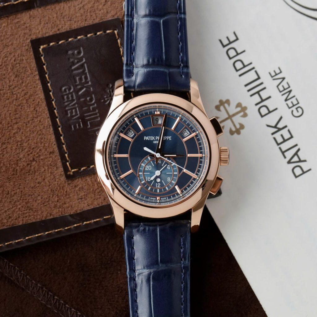 Đồng Hồ Patek Philippe Complications 5905R Replica 11 Màu Xanh Blue 41mm (4)