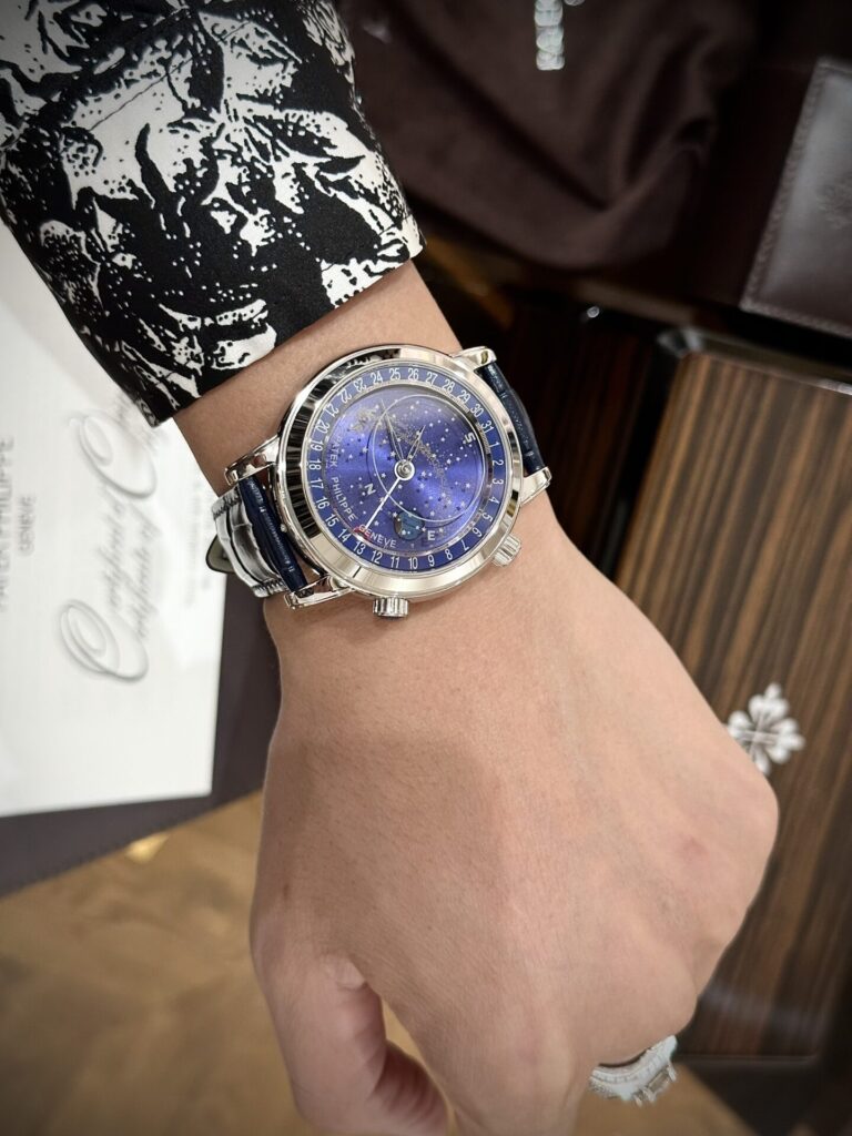 Đồng Hồ Patek Philippe Complications 6102 Replica 11 Màu Xanh Dương 44mm (1)
