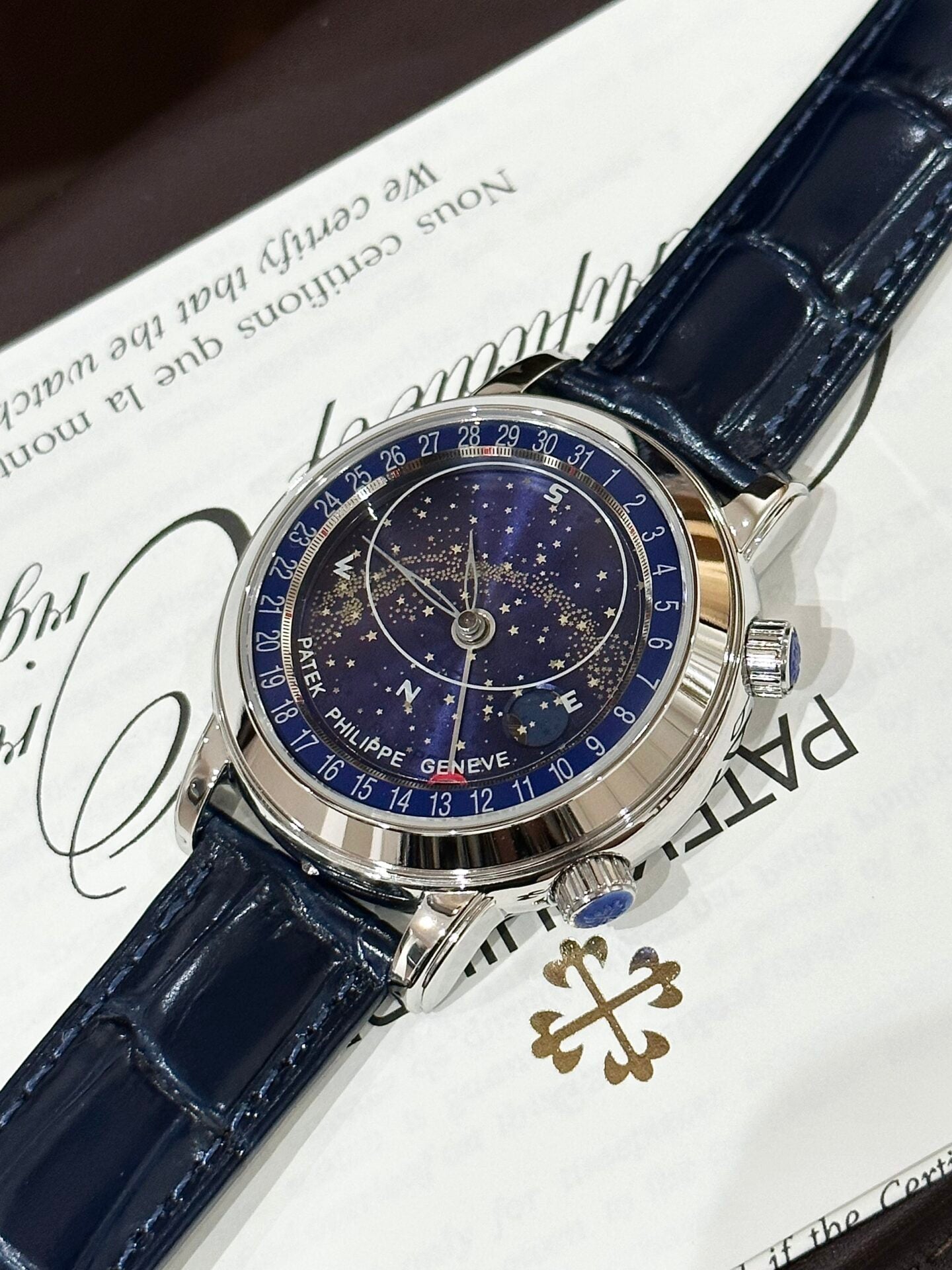 Patek Philippe Complications 6102 Watch Blue 44mm - Image 7