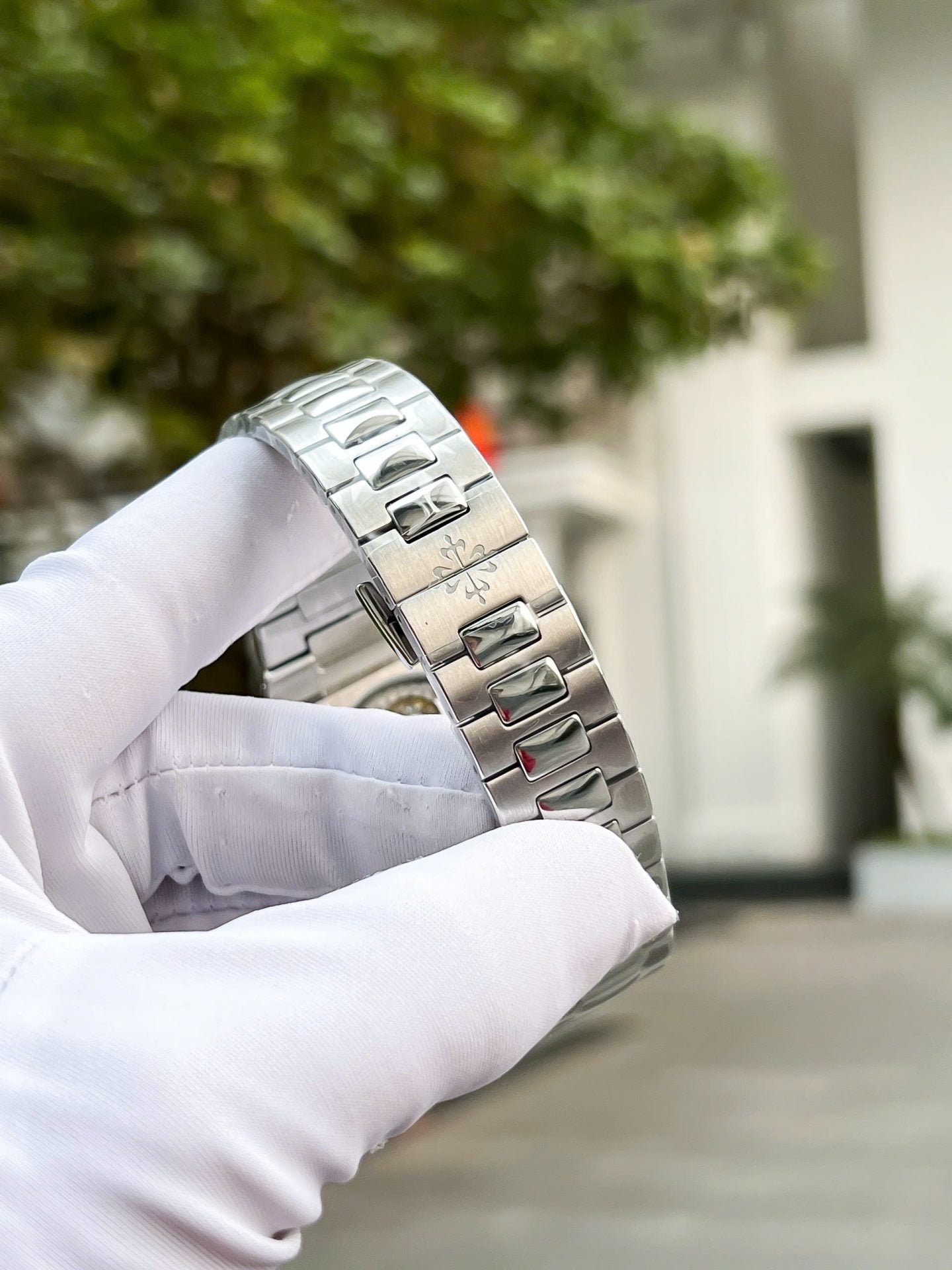 Patek Philippe Cubitus 5821 Watch Dial Blue Metal Wire 45mm - Image 9