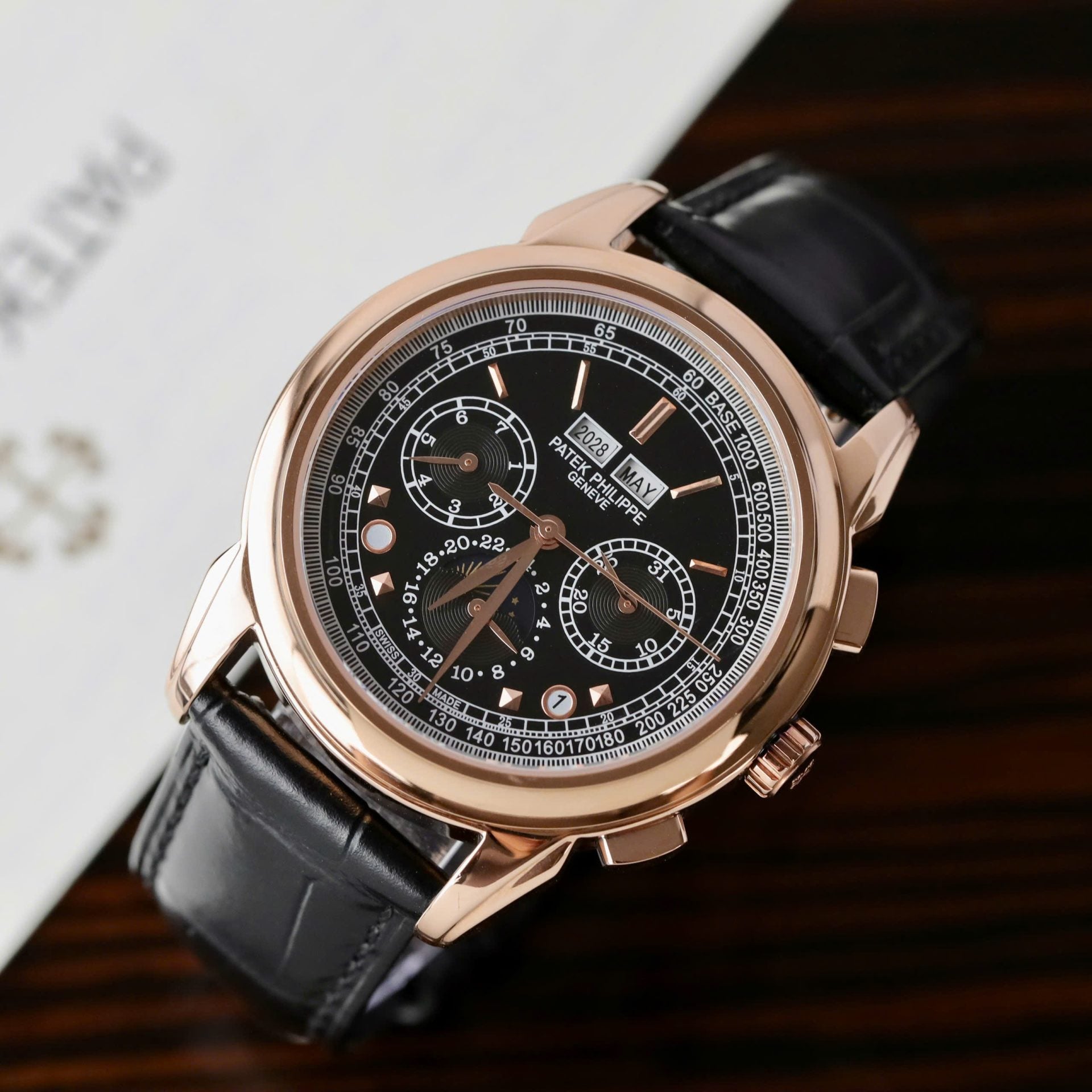 Patek Philippe Grand Complications 5270J Leather Strap Watch 41mm - Image 3