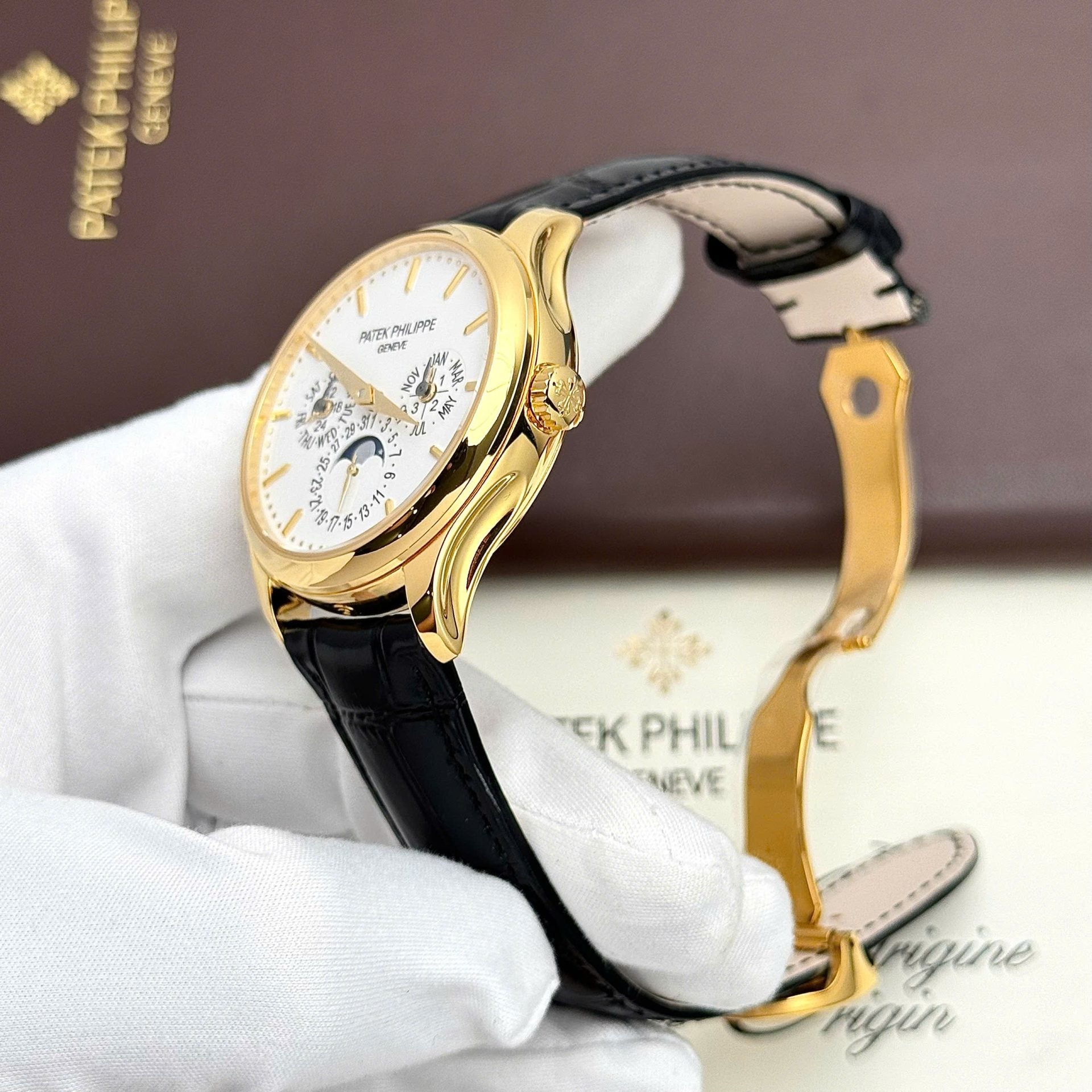 Patek Philippe Grand Complications 5327 Yellow Watch White Dial 40mm - Image 4