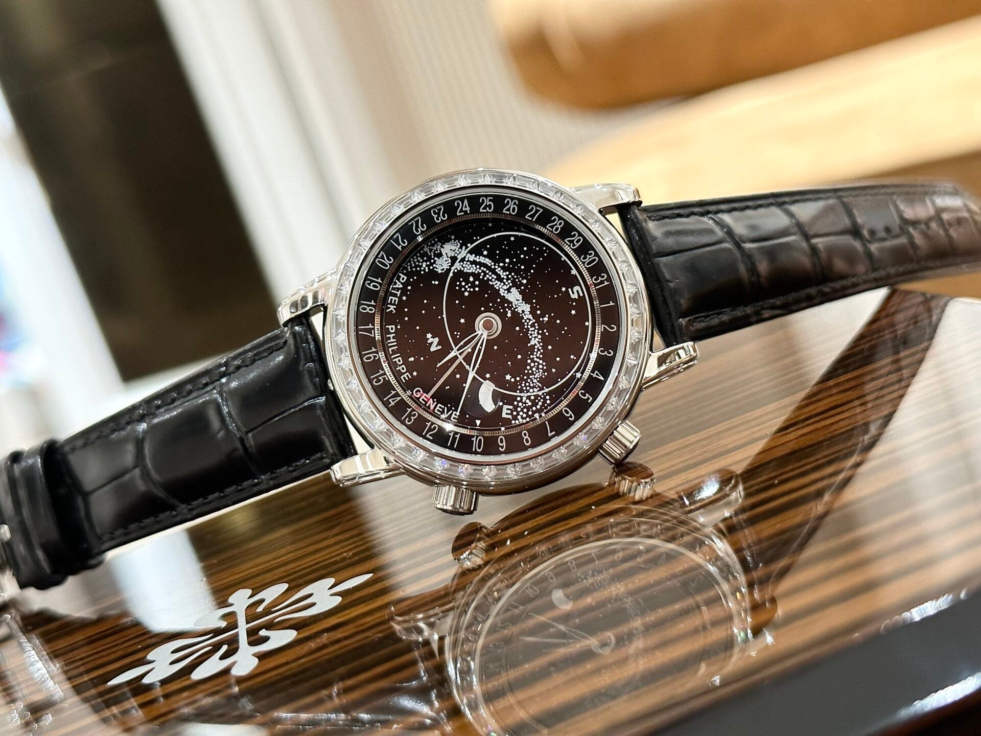 Patek Philippe Grand Complications 6104G Watch Black 44mm - Image 3
