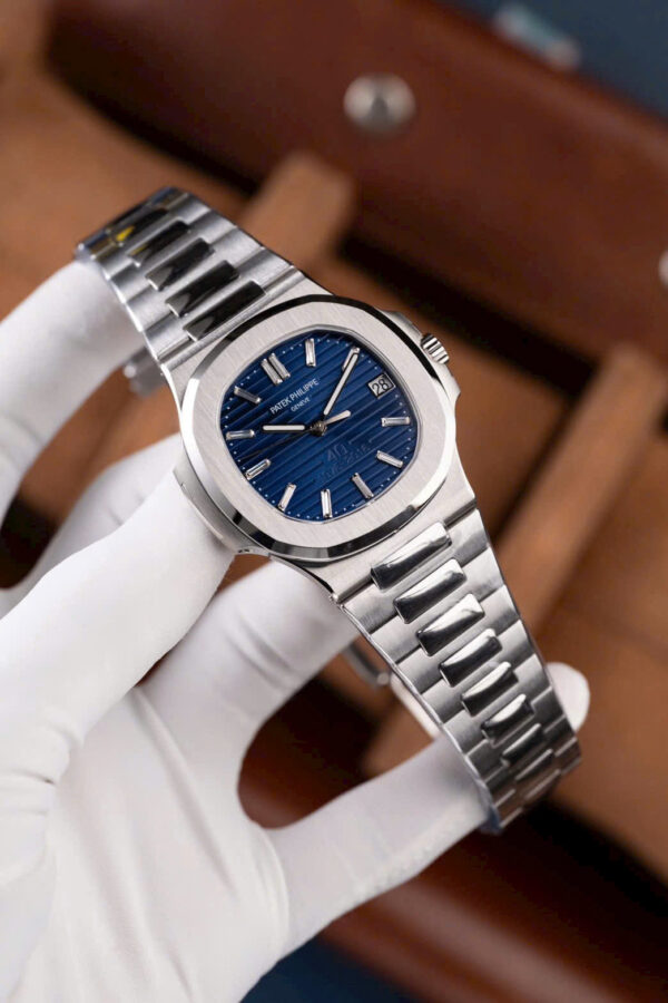 Patek Philippe Nautilus 5711 Watch 40th Anniversary Dial Blue 40mm