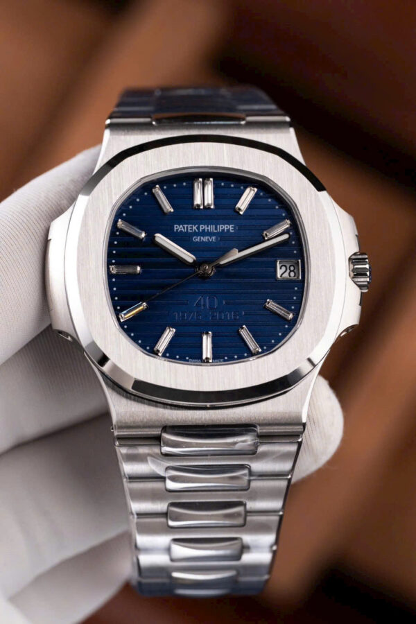 Patek Philippe Nautilus 5711 Watch 40th Anniversary Dial Blue 40mm - Image 2