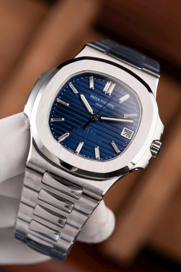 Patek Philippe Nautilus 5711 Watch 40th Anniversary Dial Blue 40mm - Image 3