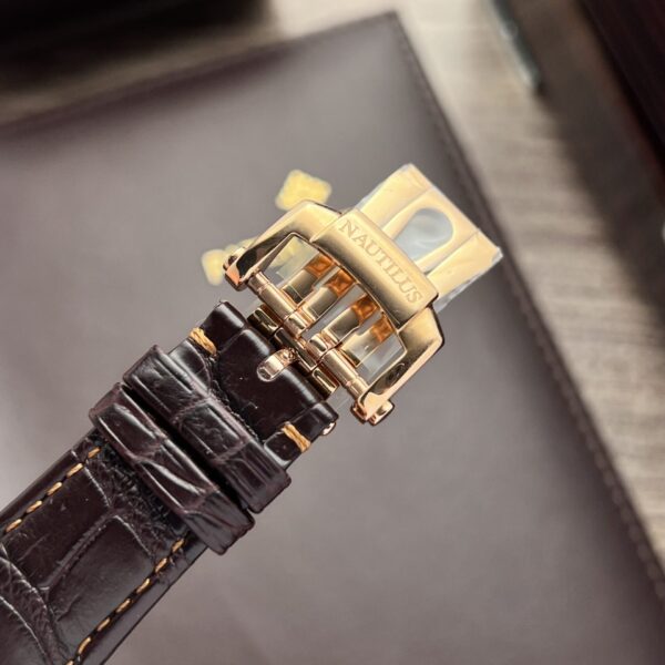 Patek Philippe Nautilus 5711 Watch Leather Strap 40mm - Image 8