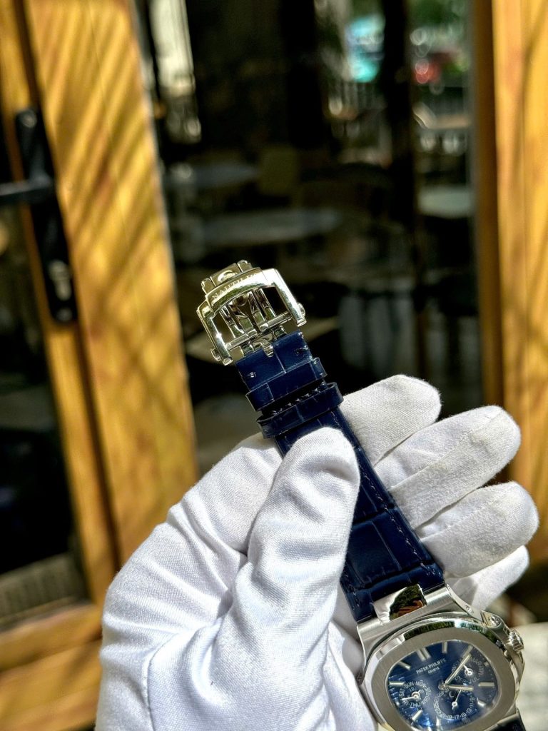 Đồng Hồ Patek Philippe Nautilus 5740G Rep 11 Cao Cấp Nhất Mặt Xanh Blue Xưởng TWS 40mm (7)
