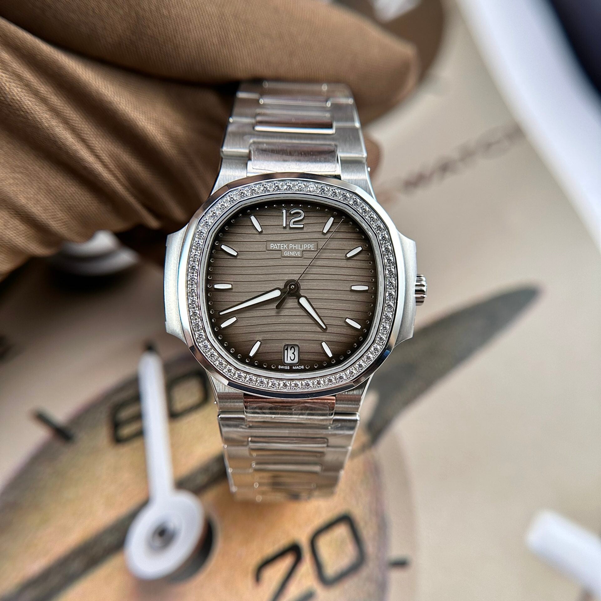 Patek Philippe Nautilus 7118 Watch Grey Dial 35.2mm