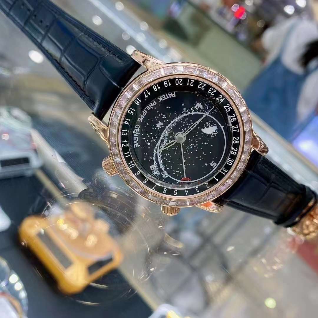 Patek Philippe Sky Moon Celestial 6104R Watch Black Dial 40mm - Image 2