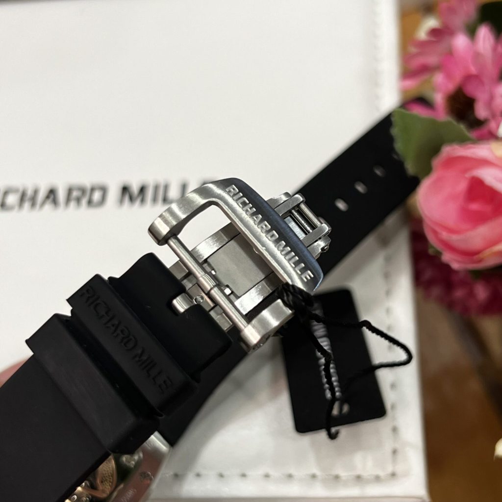 Đồng Hồ Richard Mille RM007 Replica 11 Màu Đen Nữ Đính Đá 36mm (1)