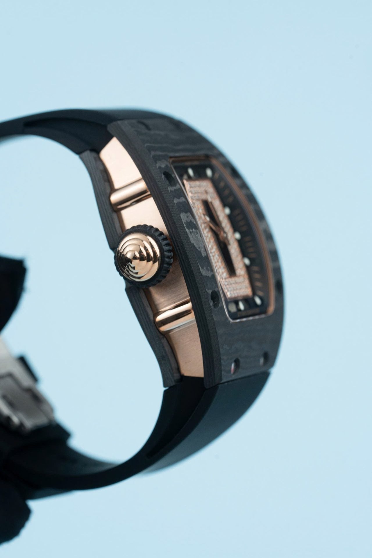Richard Mille RM07-01 Carbon Watch Black Rubber Strap 36mm - Image 8