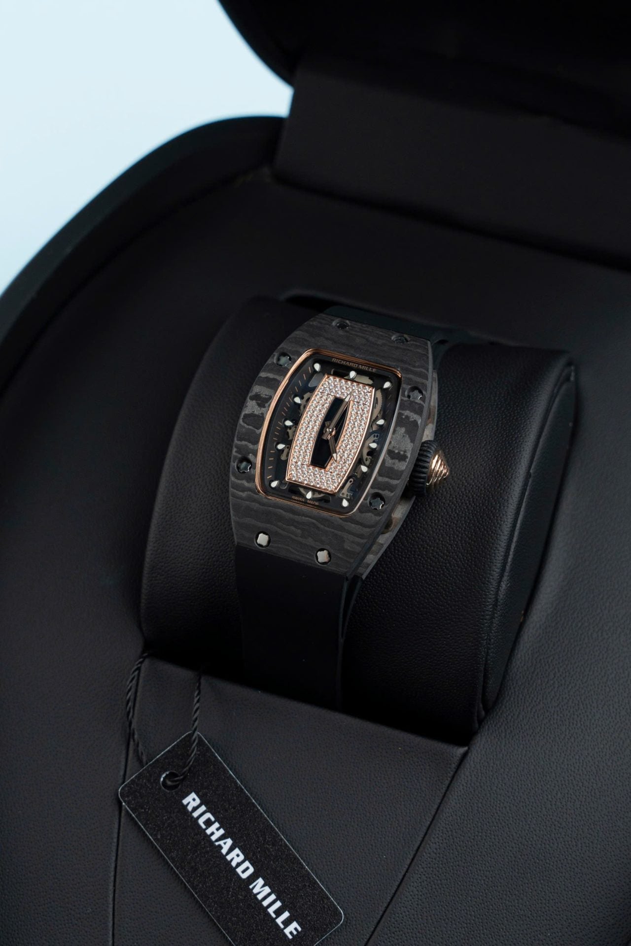 Richard Mille RM07-01 Carbon Watch Black Rubber Strap 36mm - Image 5