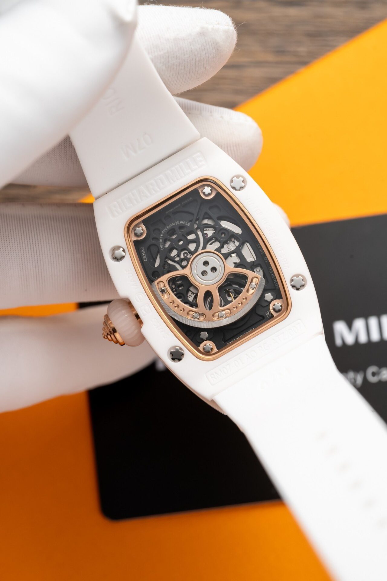 Richard Mille RM07-01 Watch With Diamonds White Ceramic Case 36mm - Image 7