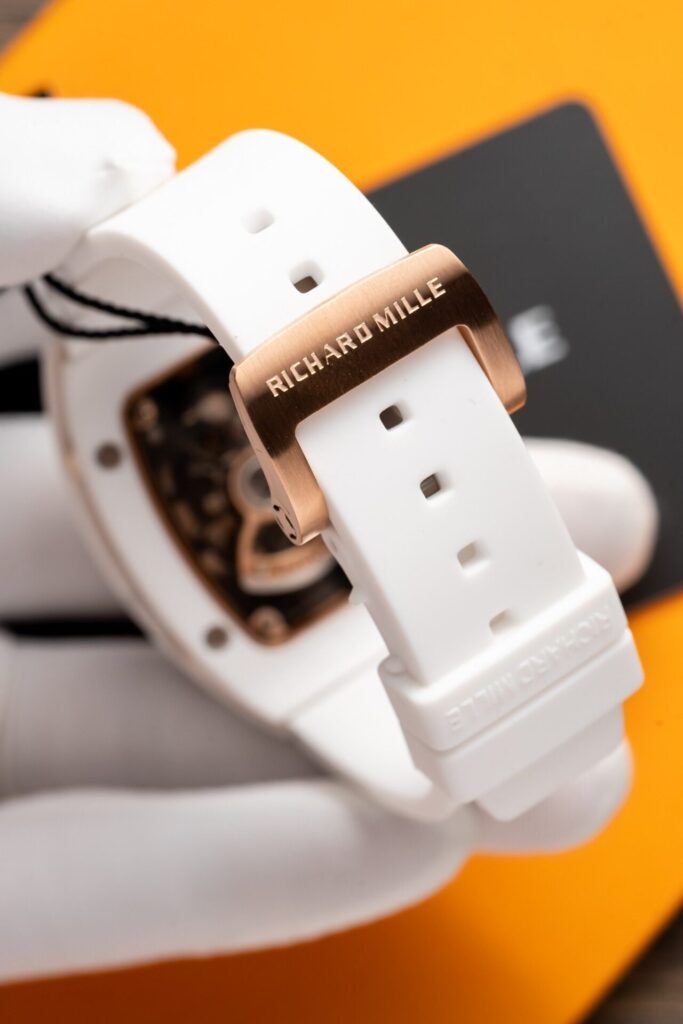 Đồng Hồ Richard Mille RM07-01 Nữ Đính Đá Vỏ Ceramic Trắng 36mm (1)