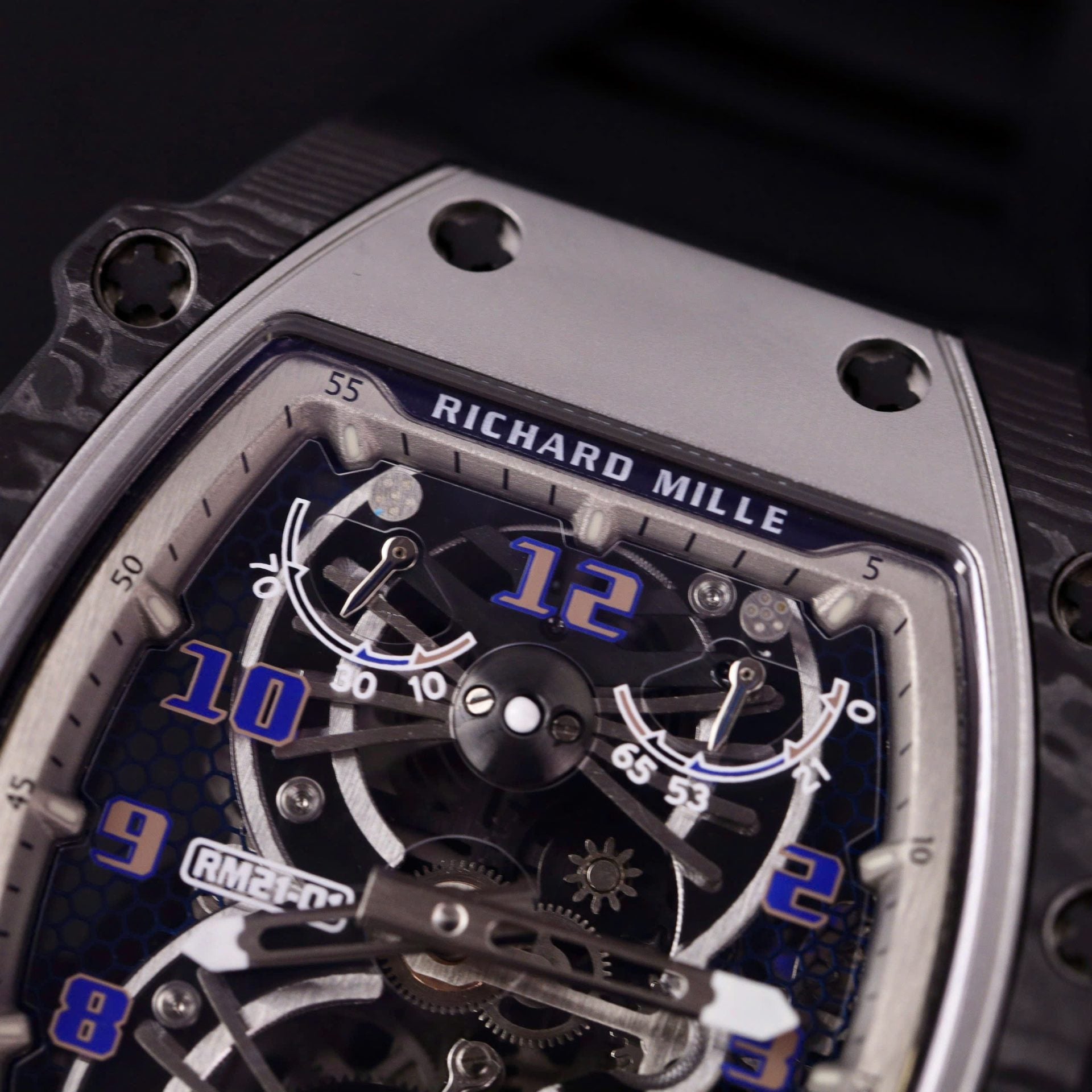 Richard Mille RM21-01 Tourbillon Watch Rubber Strap 45mm - Image 3