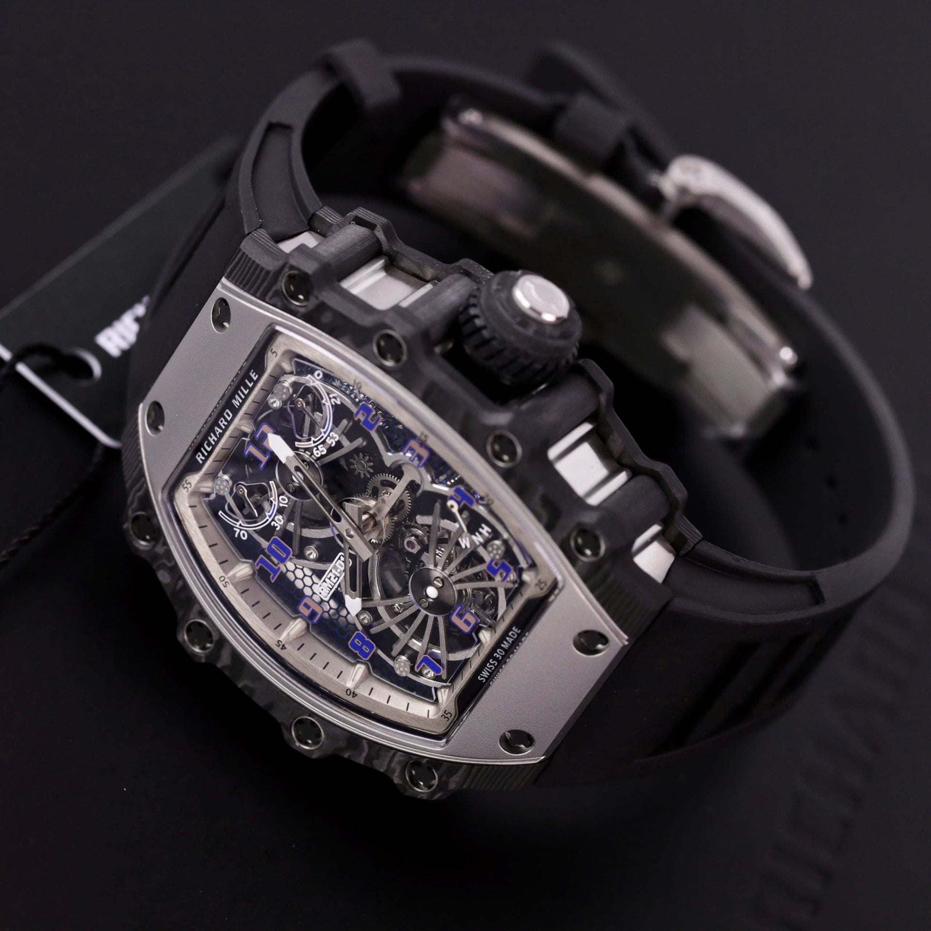 Richard Mille RM21-01 Tourbillon Watch Rubber Strap 45mm - Image 6